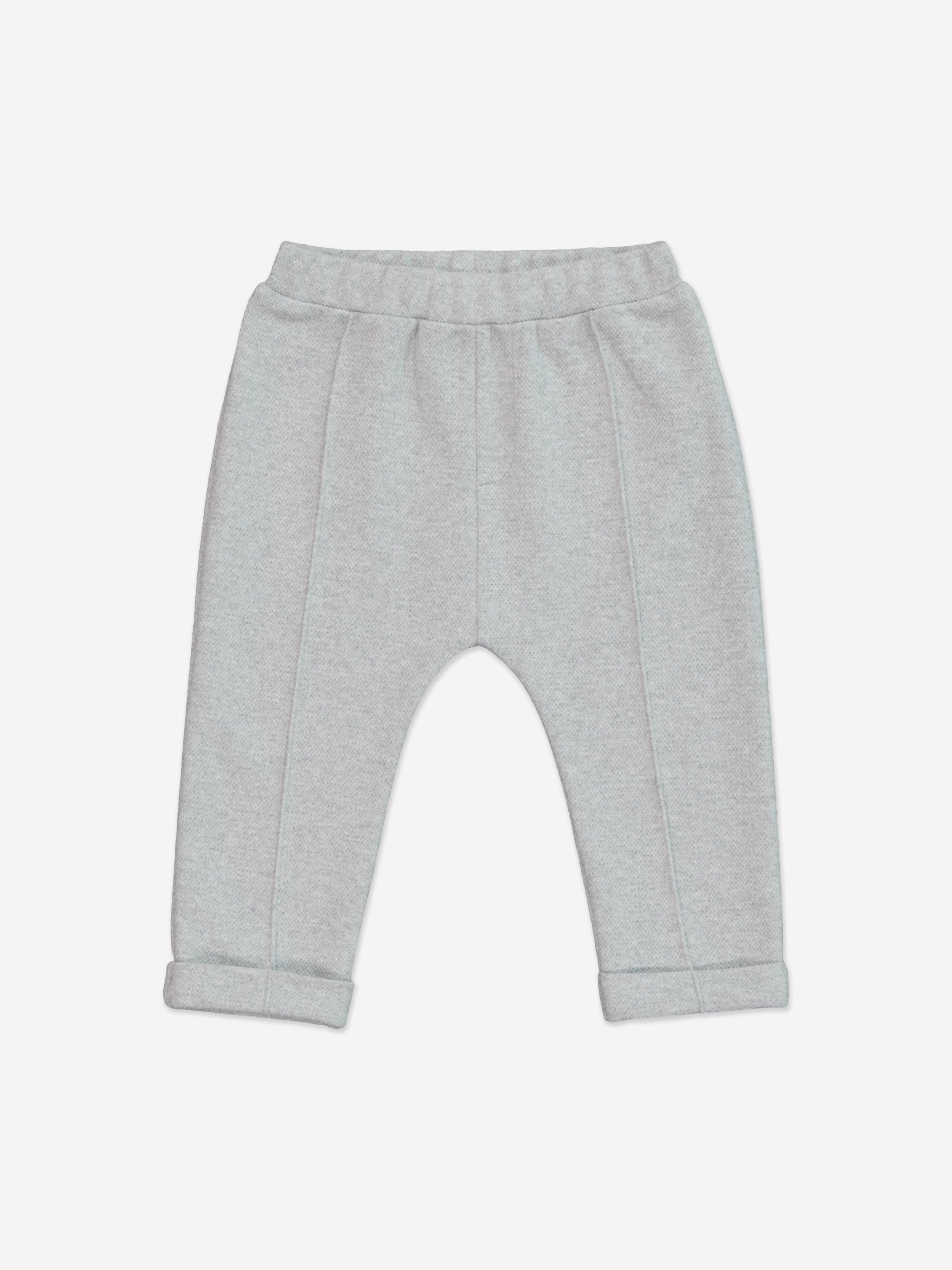 Mininio Baby Boys Polo Shirt and Trouser Set in Grey