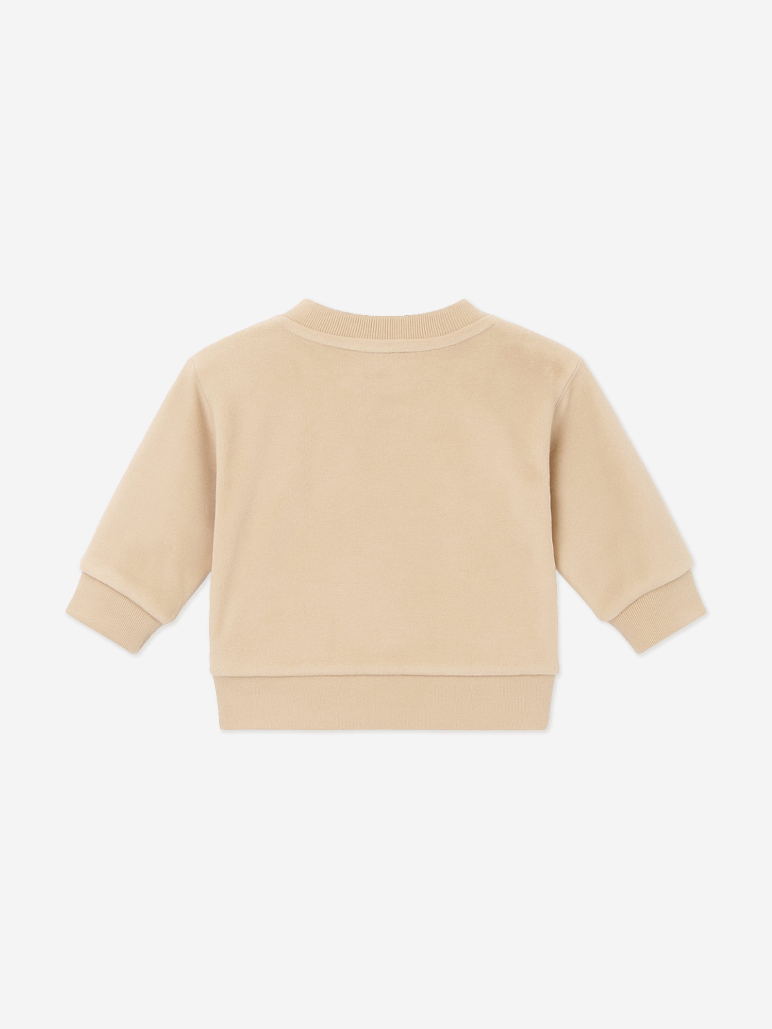 Mininio Baby Cotton Fleece Tracksuit in Beige