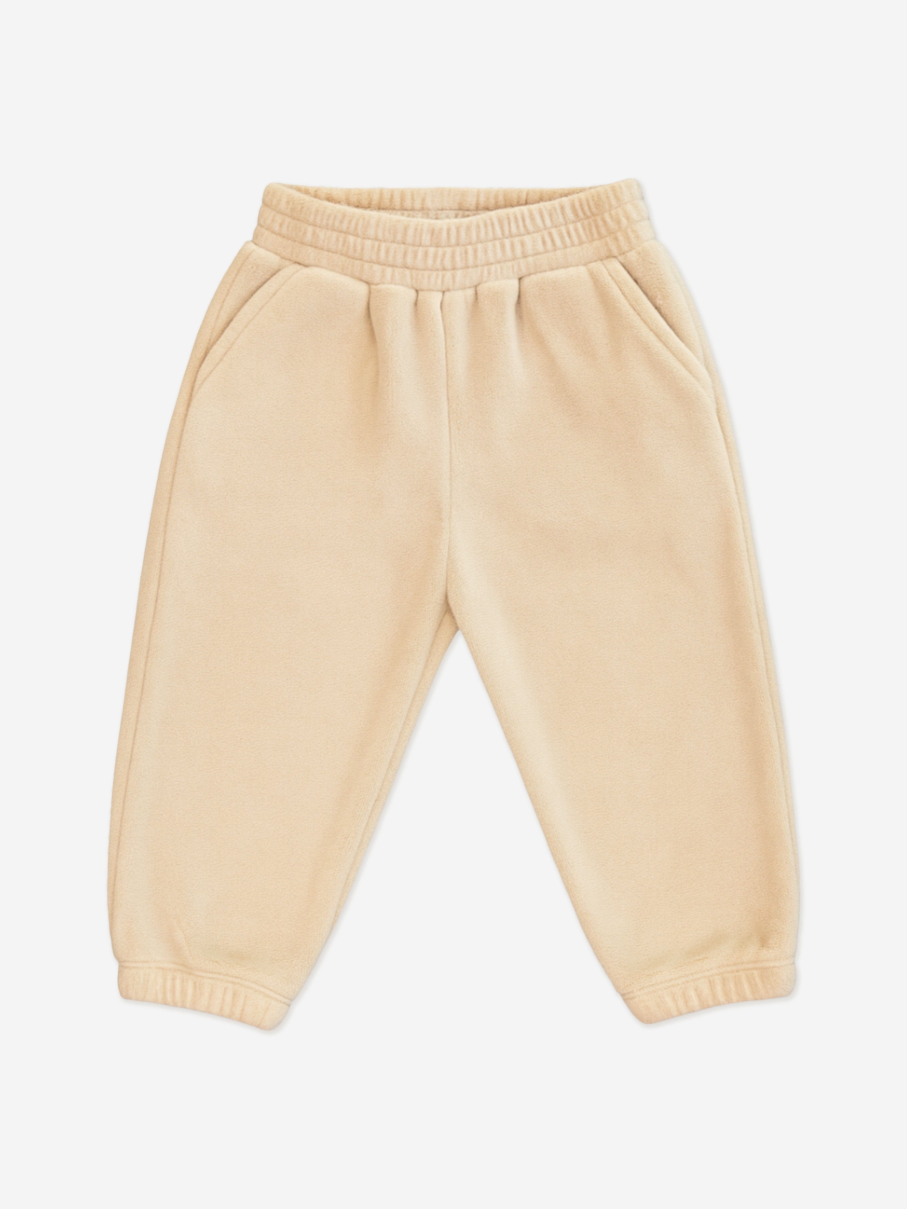 Mininio Baby Cotton Fleece Tracksuit in Beige