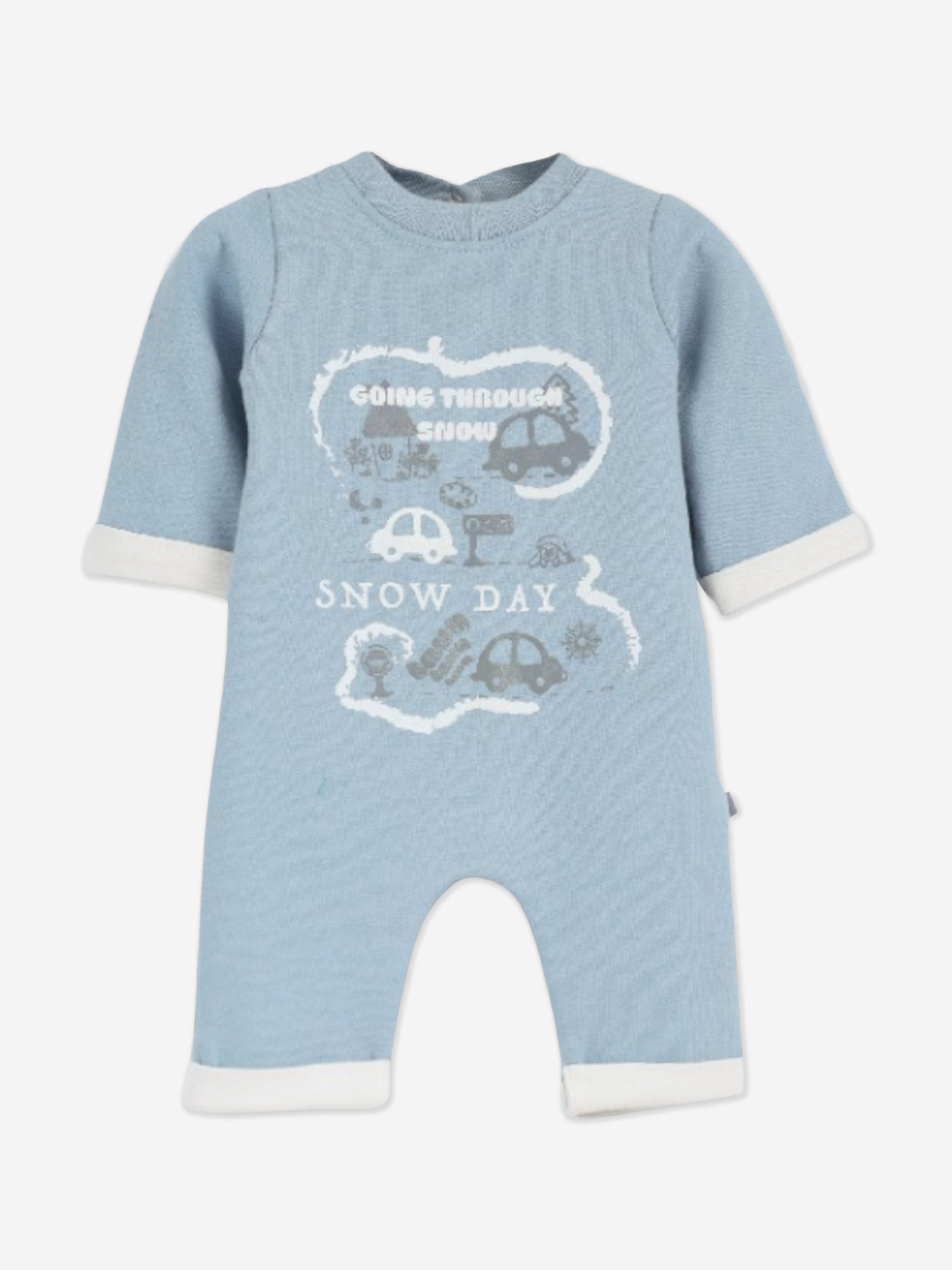 Mininio Baby Boys Romper in Blue