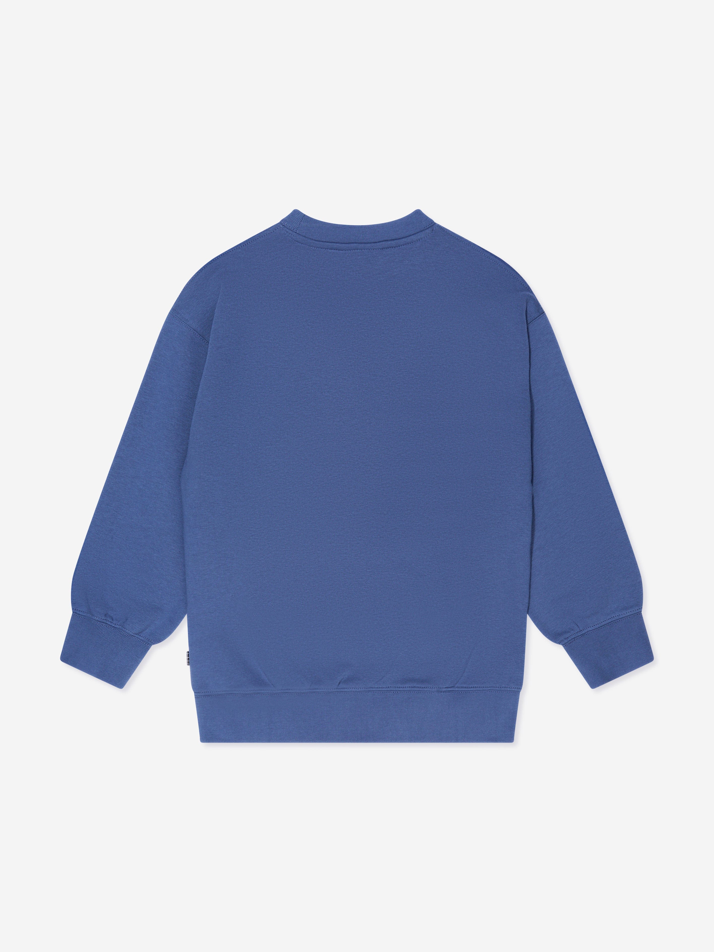 Molo Boys Smiley Speech Bubble Sweater in Blue