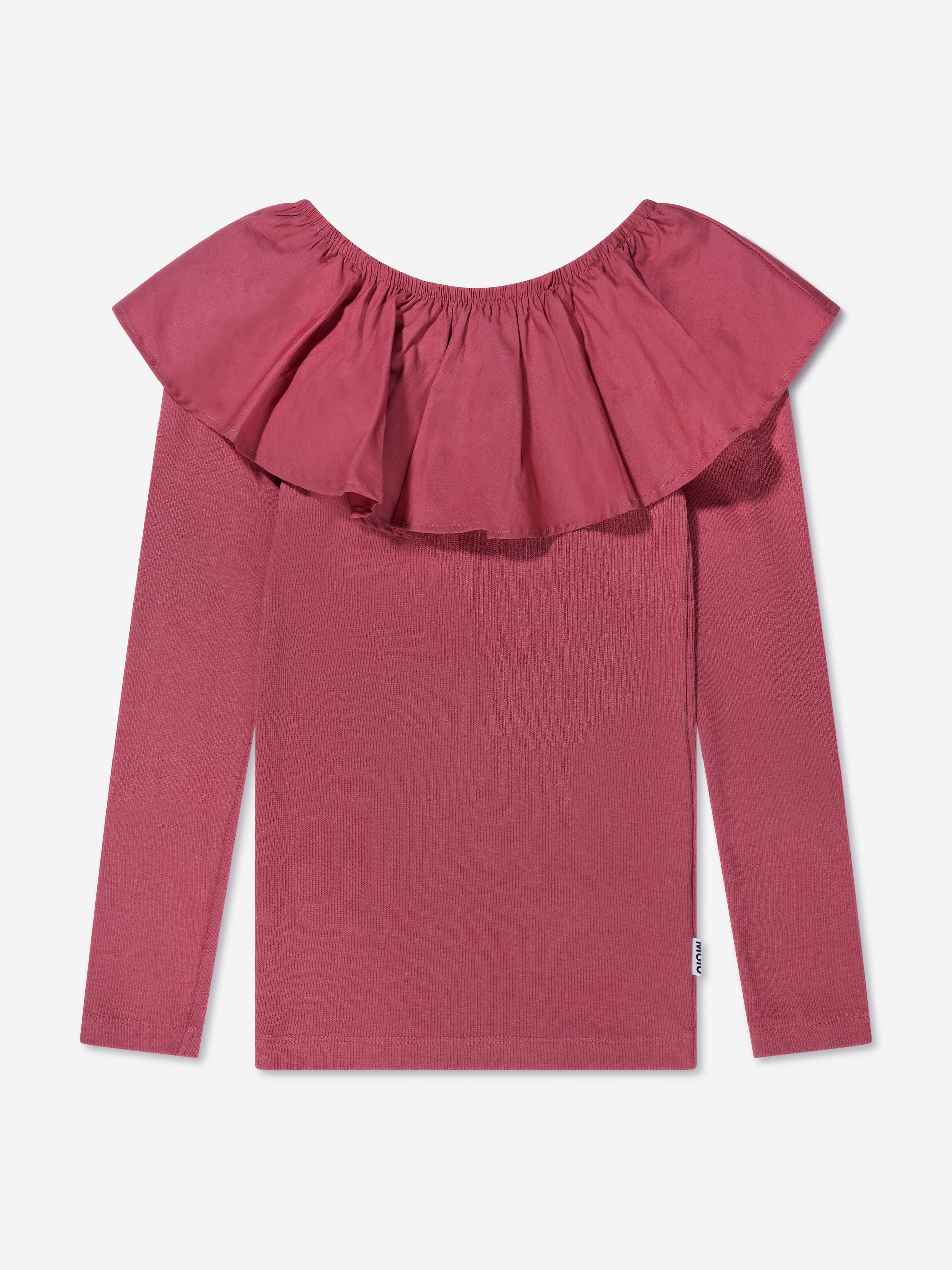 Molo Girls Long Sleeve T-Shirt in Pink