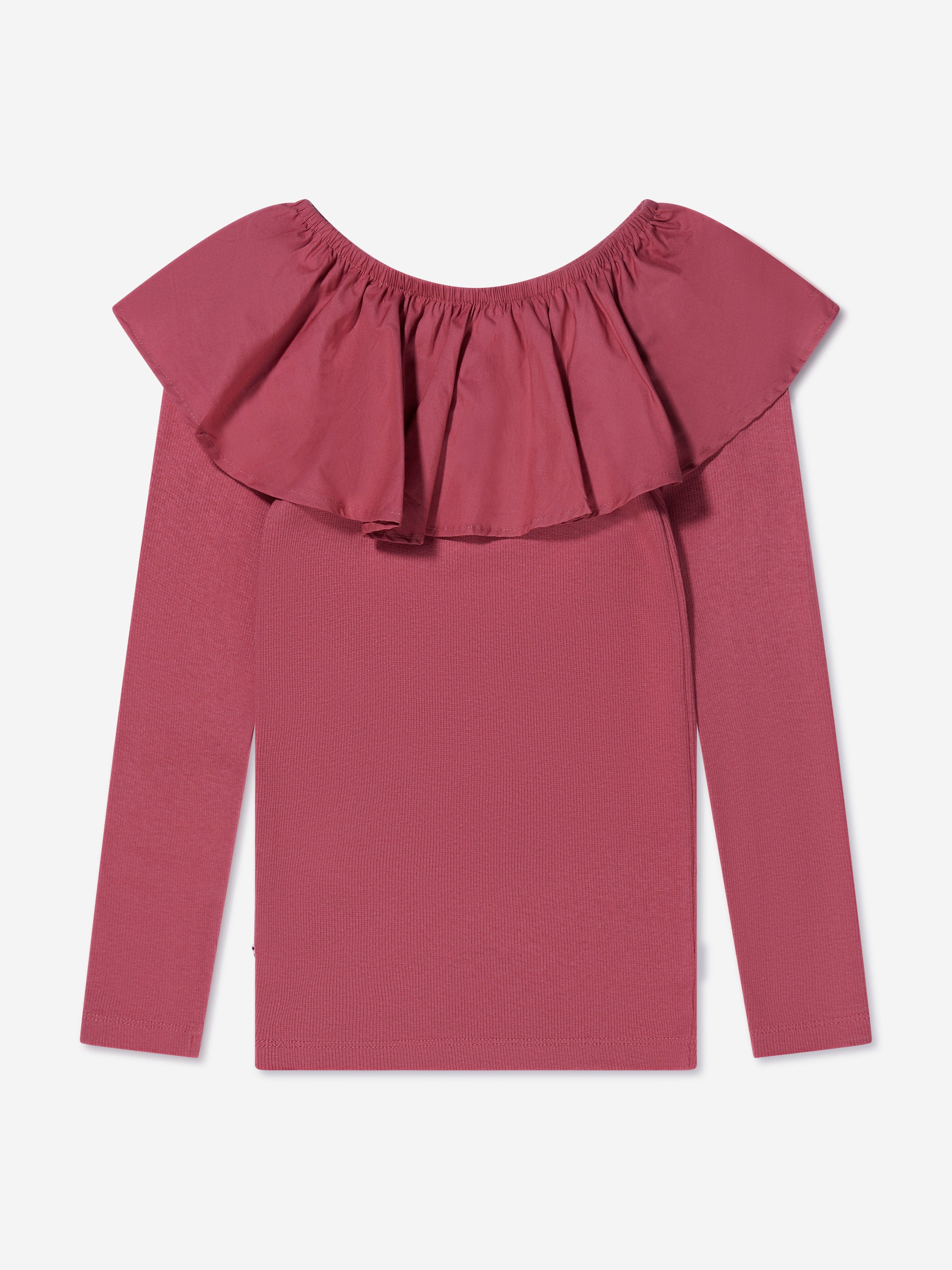 Molo Girls Long Sleeve T-Shirt in Pink