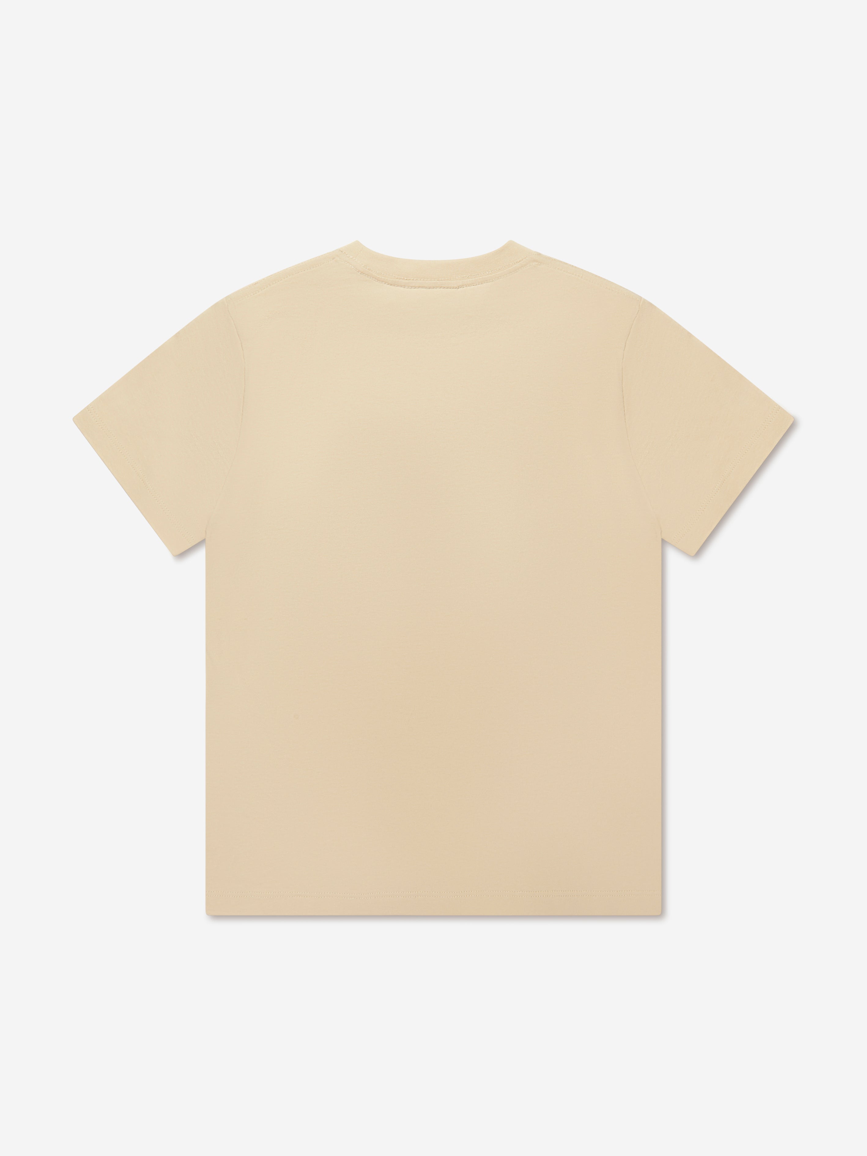 Molo Kids Smiley Face T-Shirt in Beige