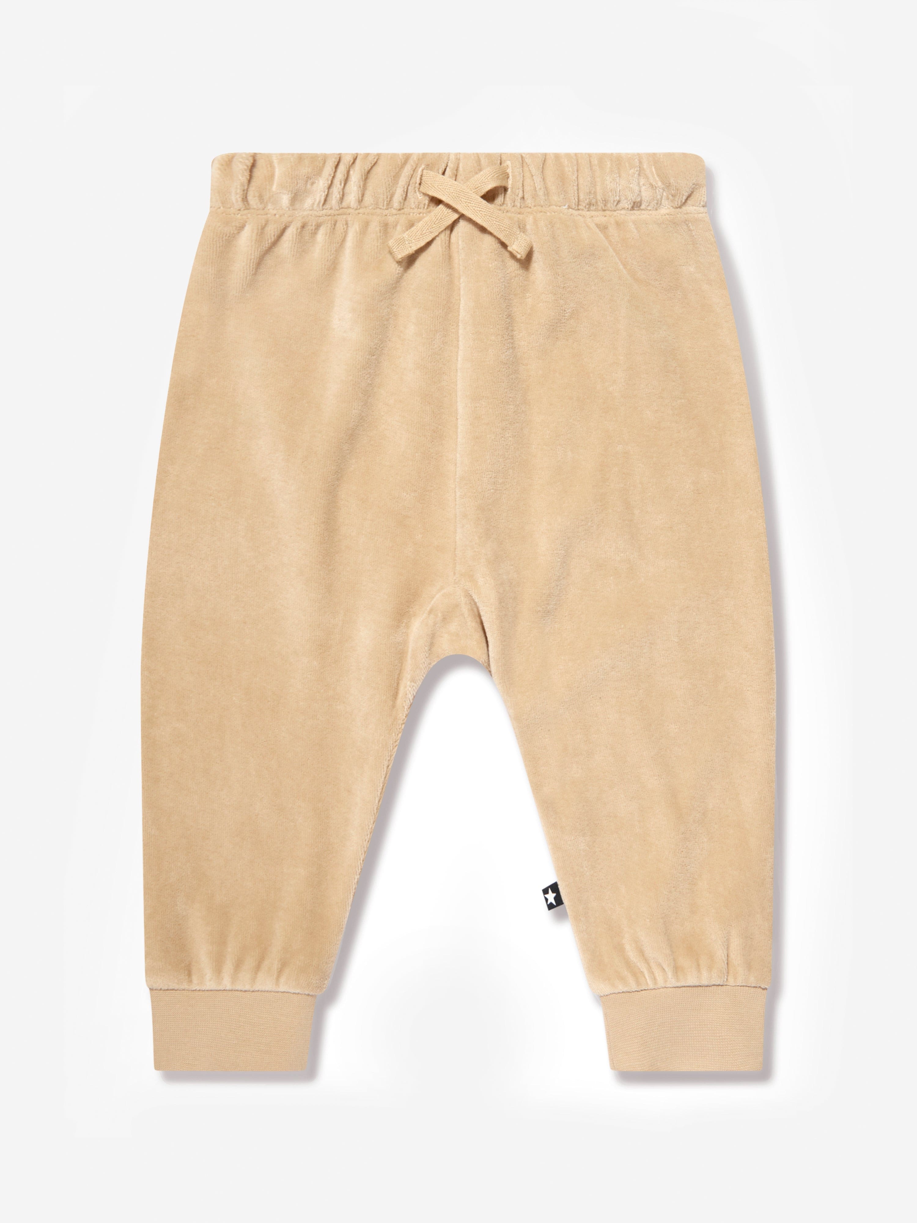 Molo Kids Branded Joggers in Beige