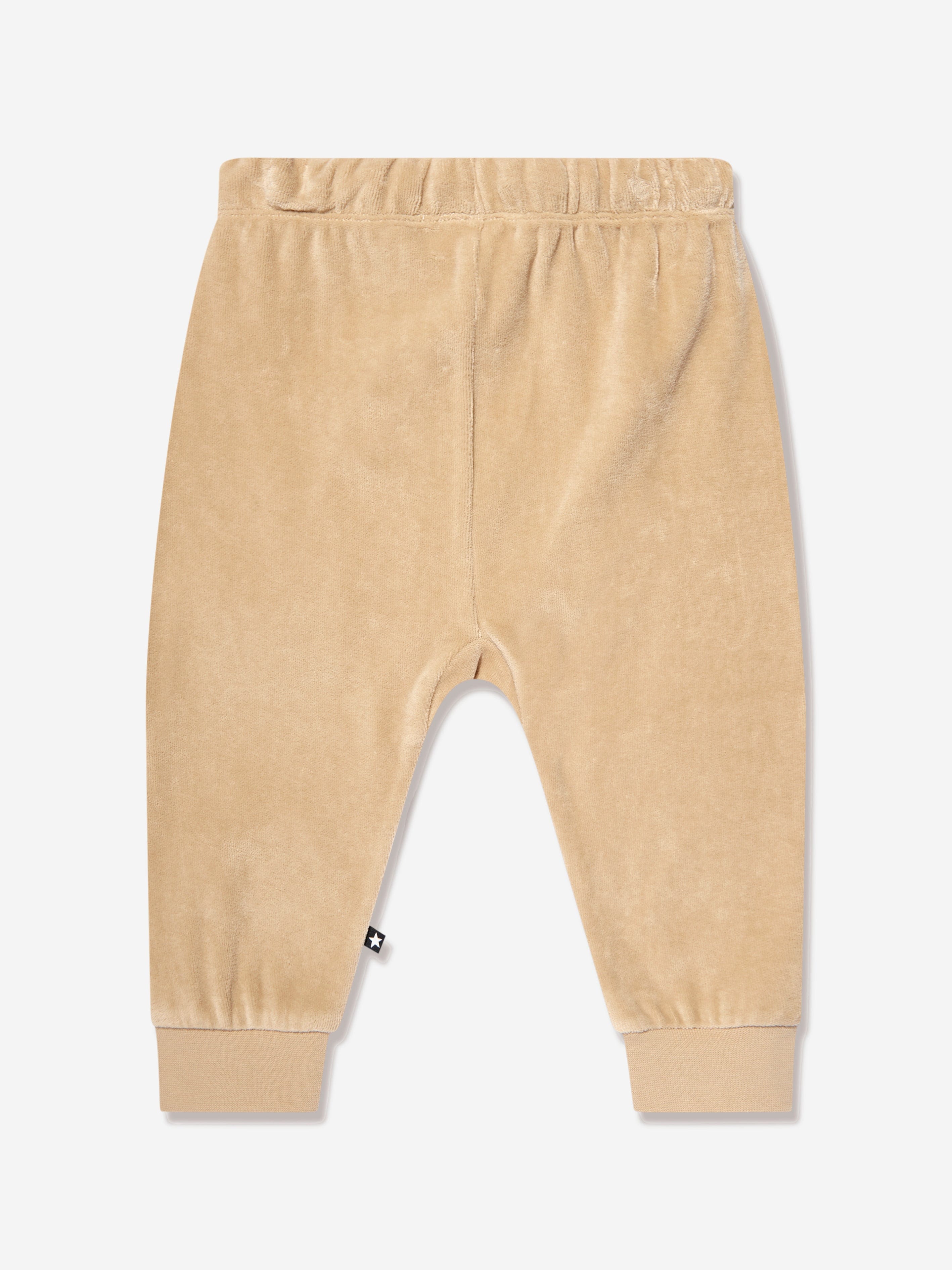 Molo Kids Branded Joggers in Beige