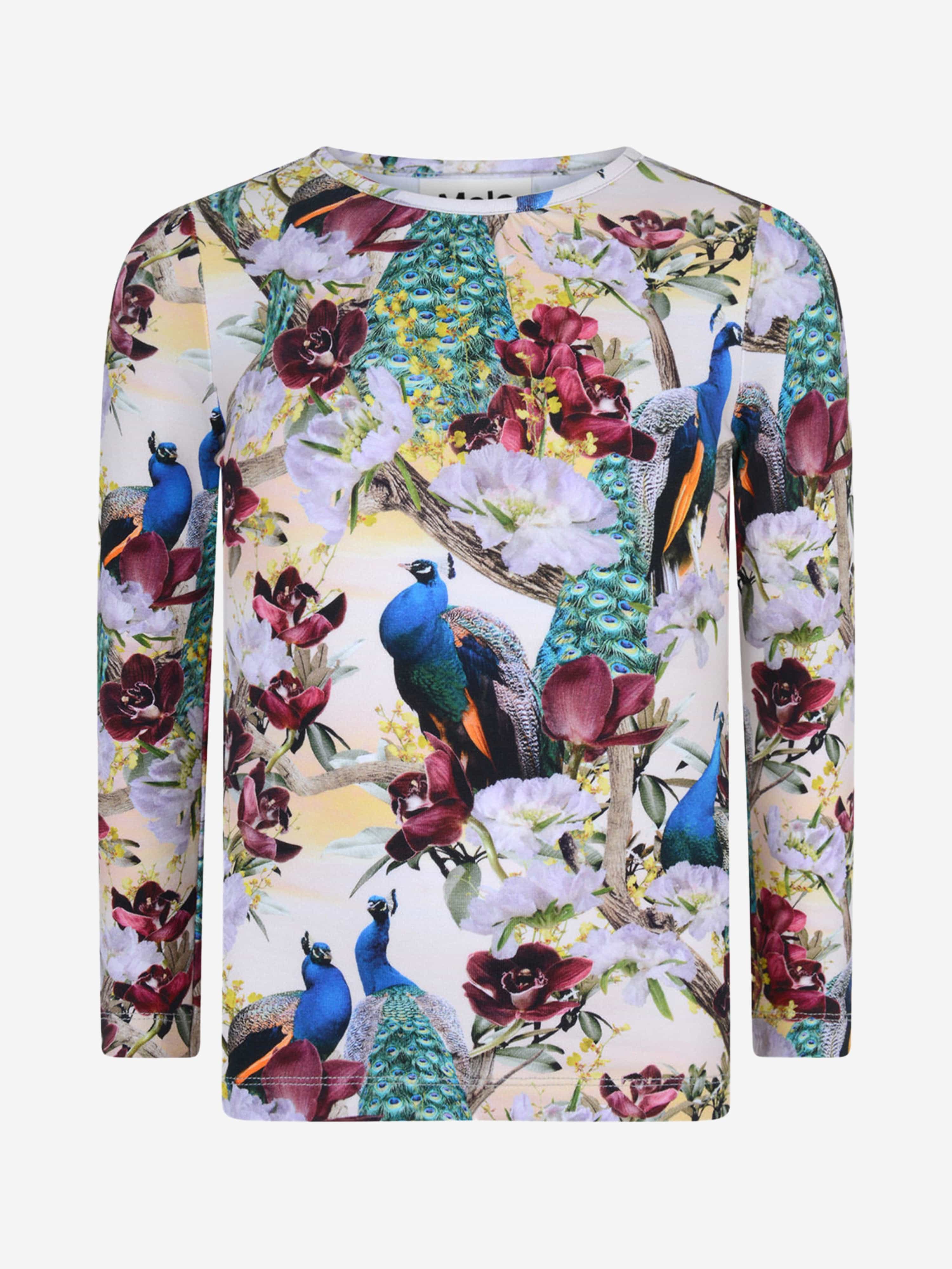 Molo Girls Oriental Peacock Rose Top