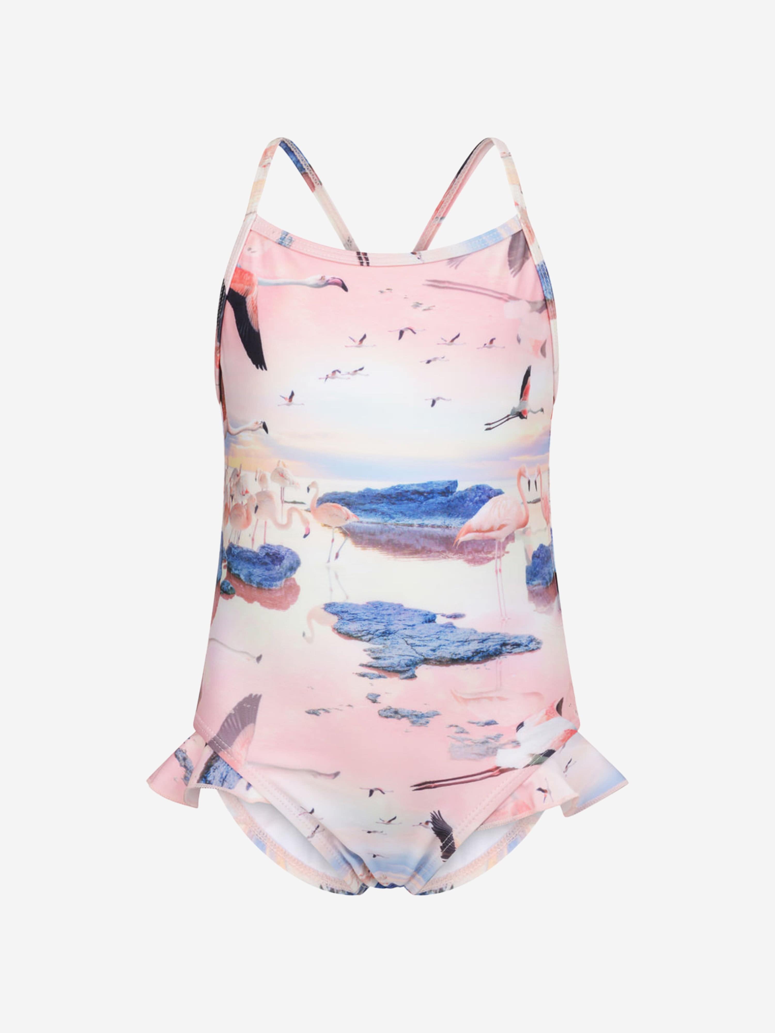 Molo Girls Flamingo Swimsuit