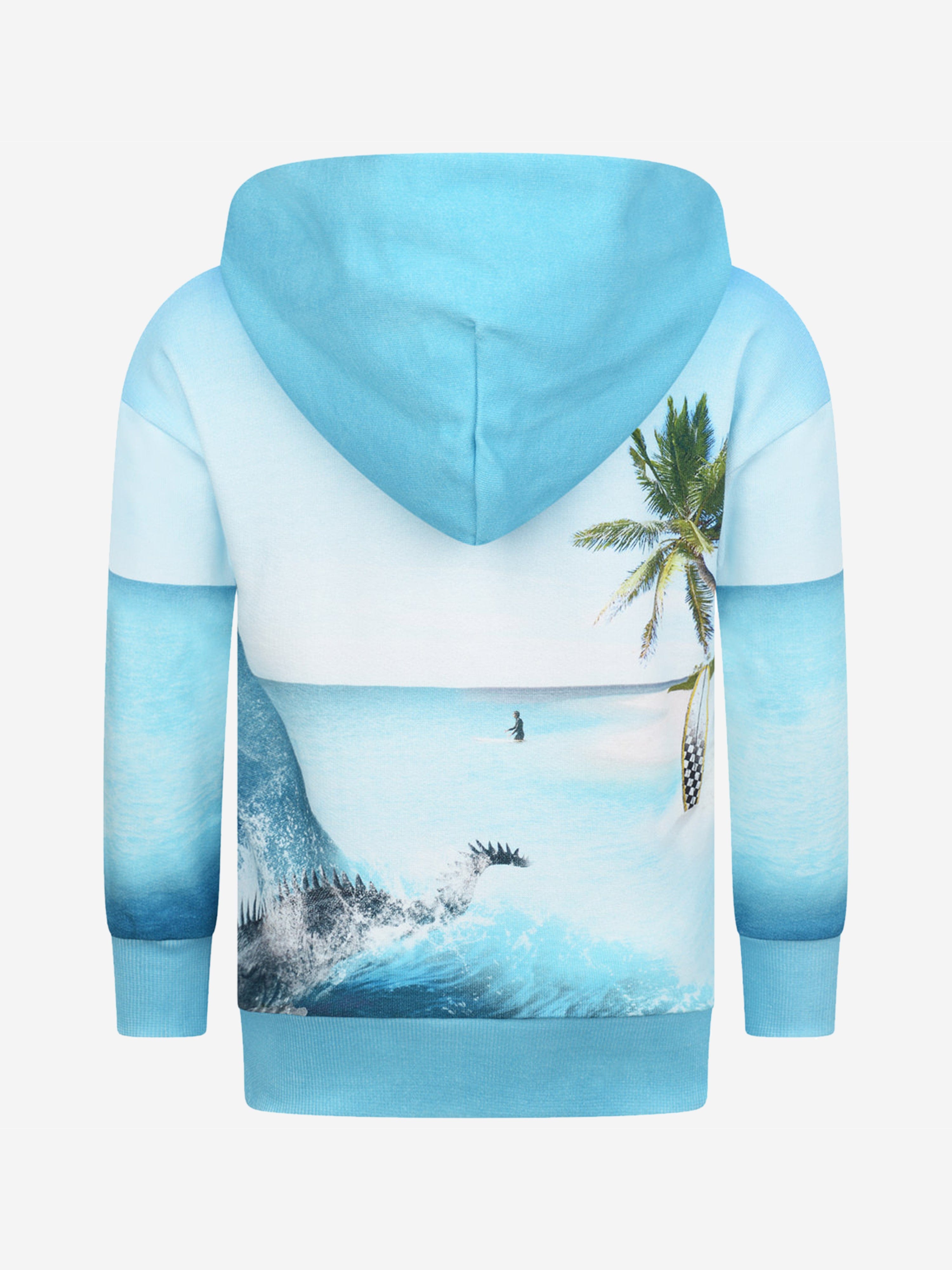 Molo Boys Surf Print Zip Up Top