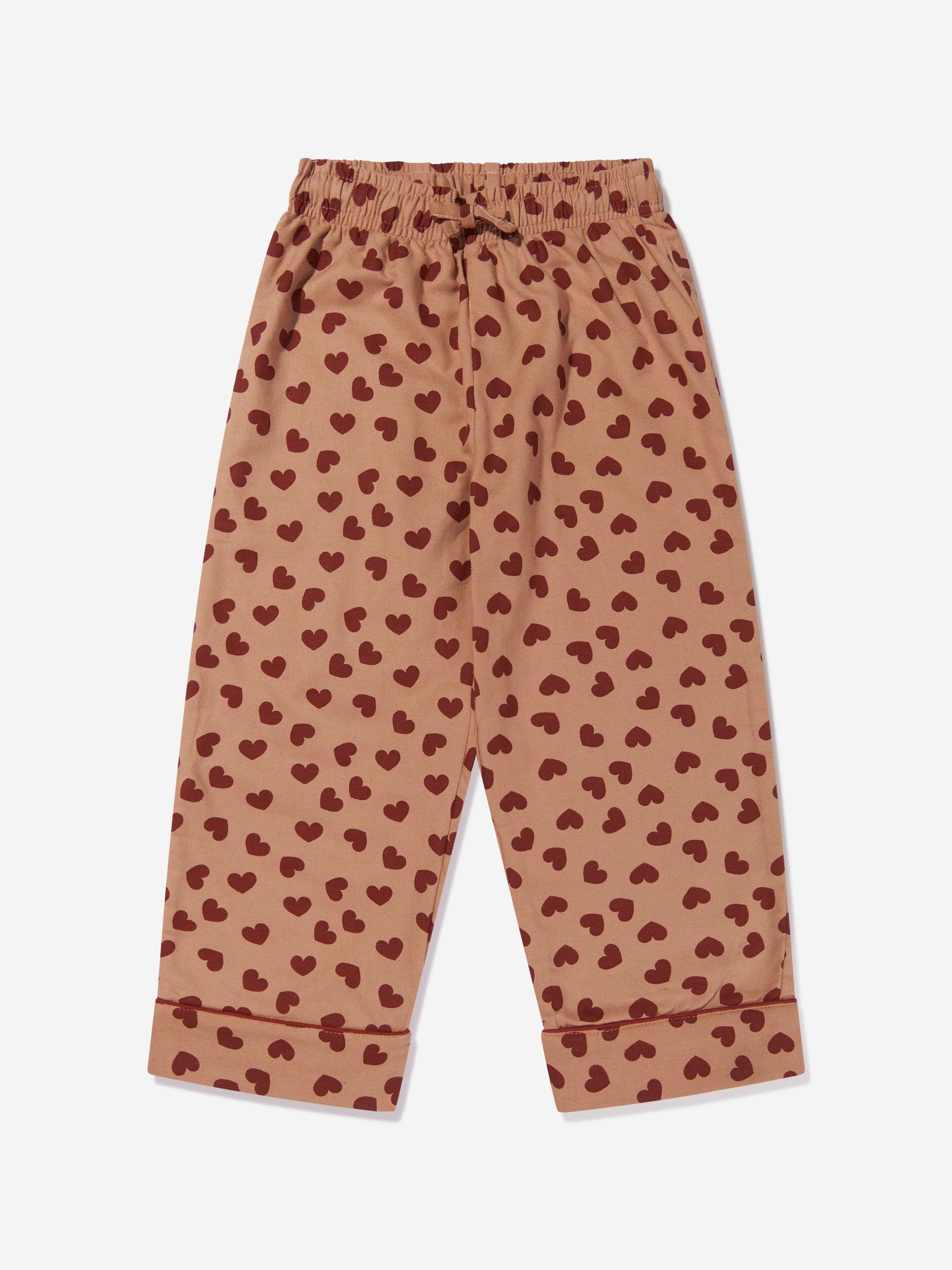 Molo Girls Organic Cotton Heart Print Pyjamas