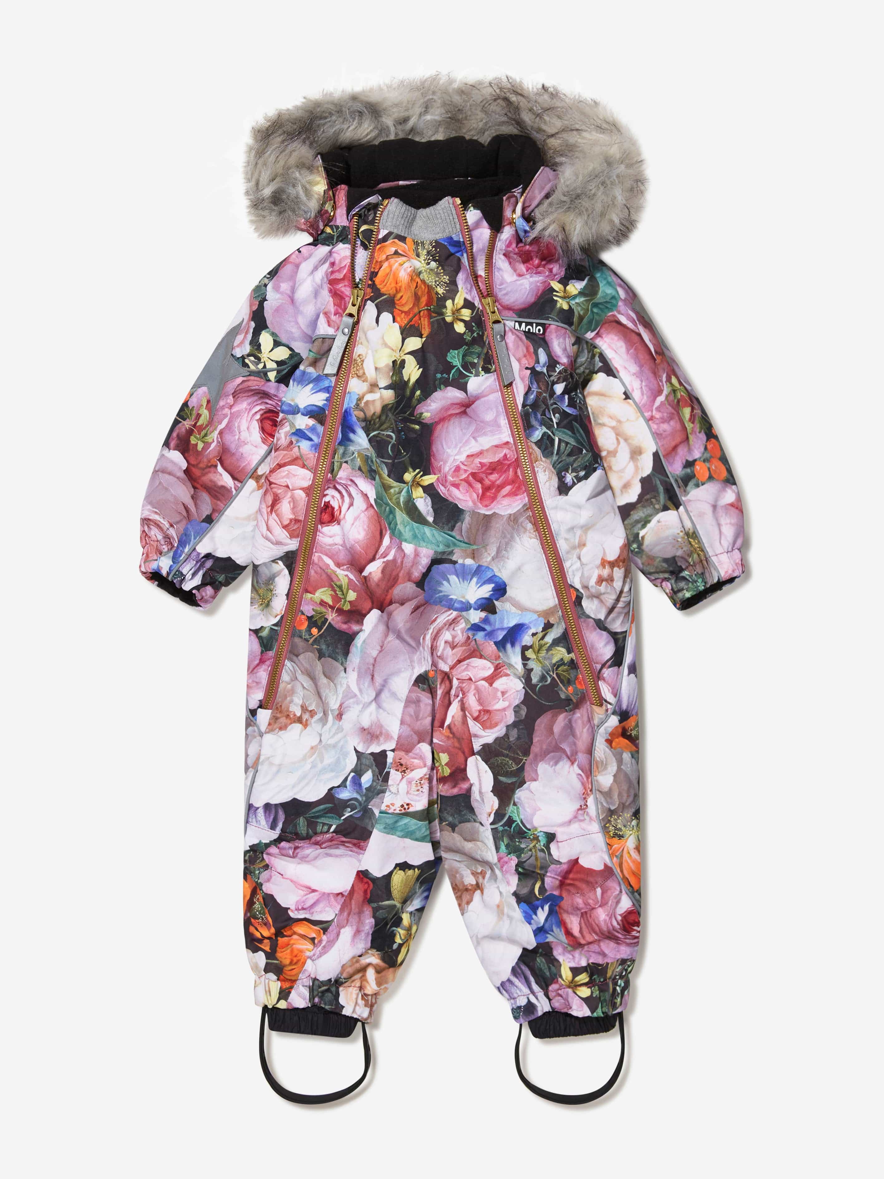 Molo Baby Girls Floral Print Snowsuit