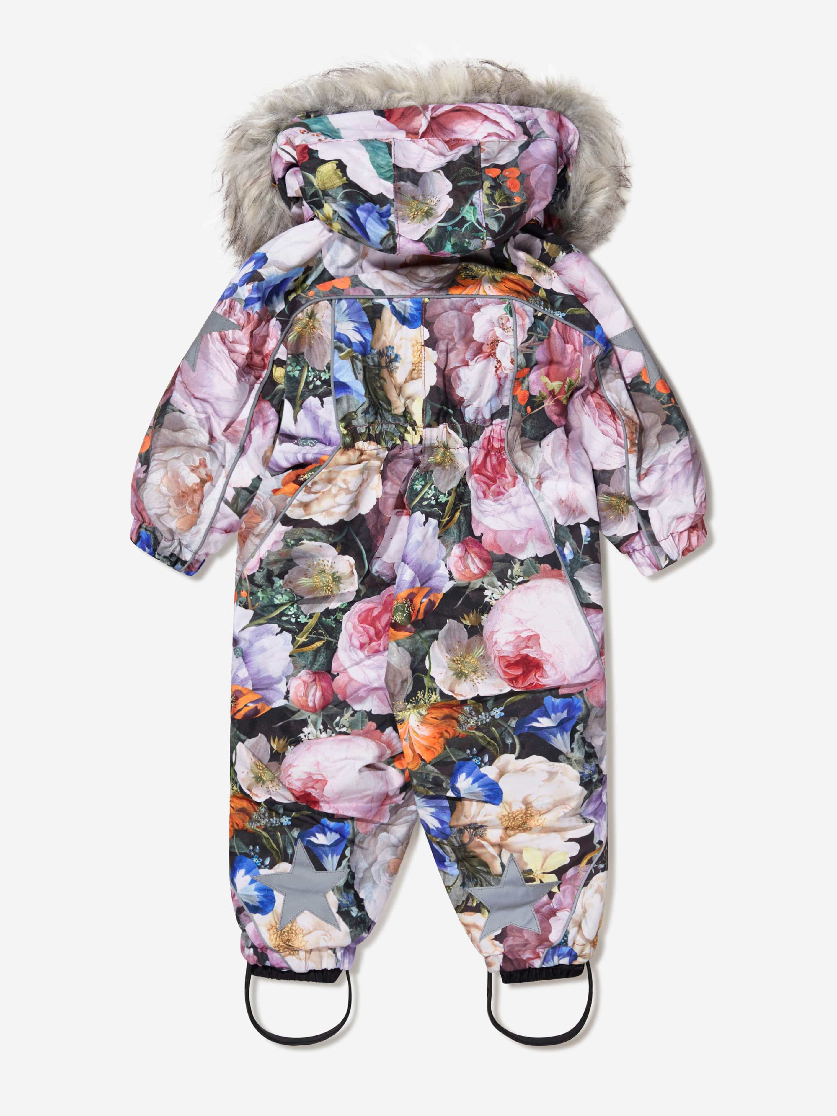 Molo Baby Girls Floral Print Snowsuit