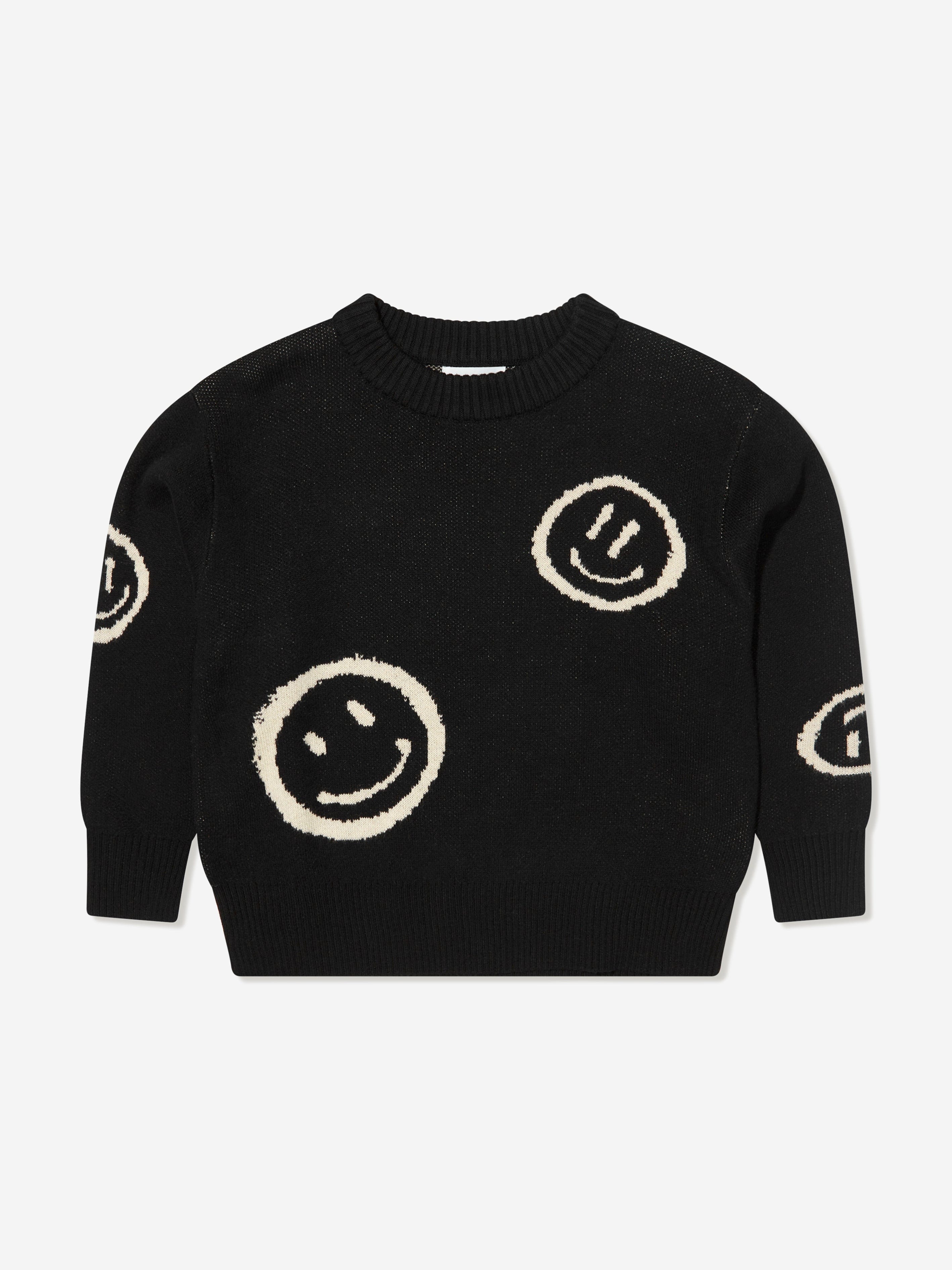 Molo Boys Wool Smiley Face Jumper