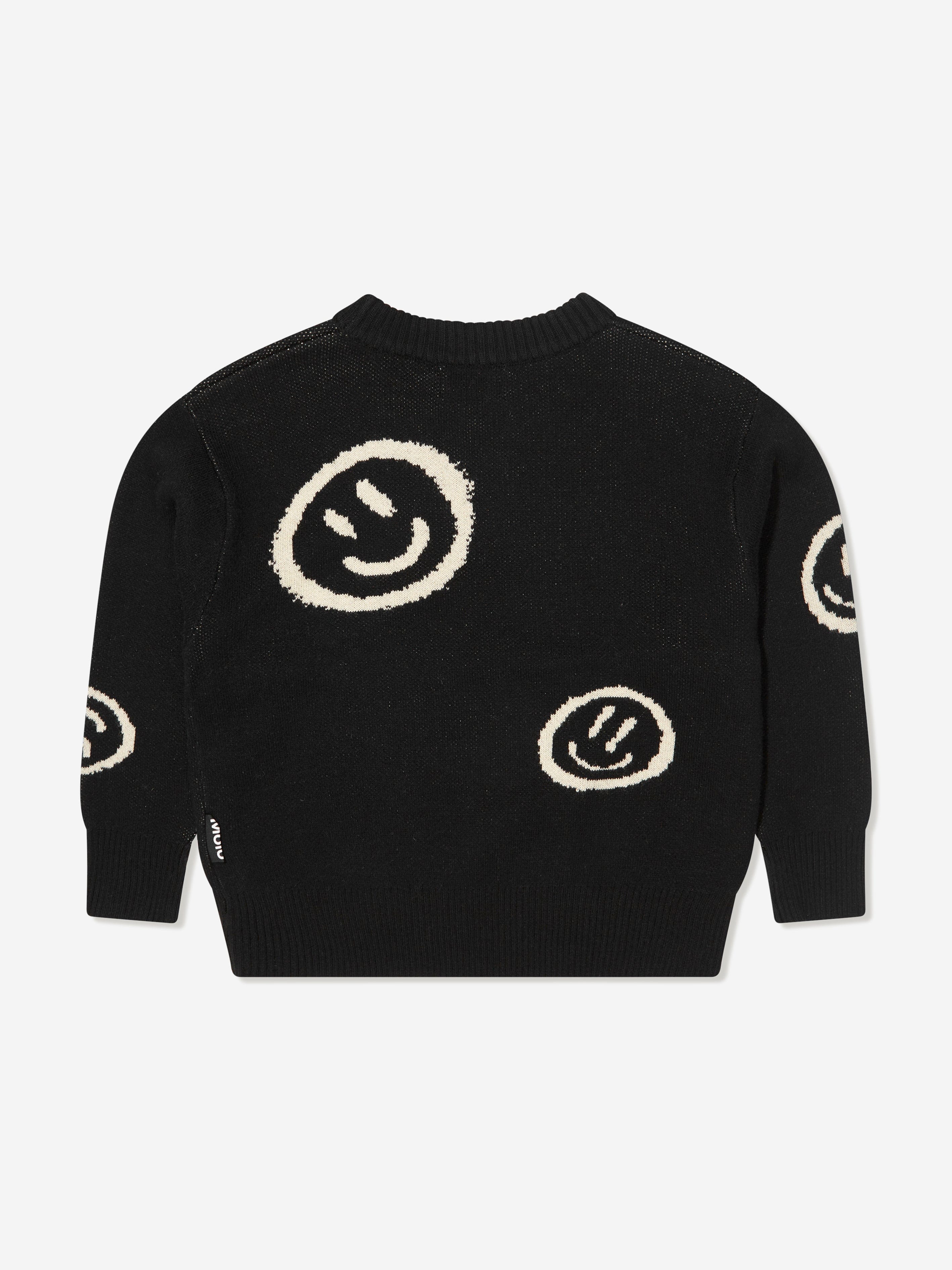 Molo Boys Wool Smiley Face Jumper