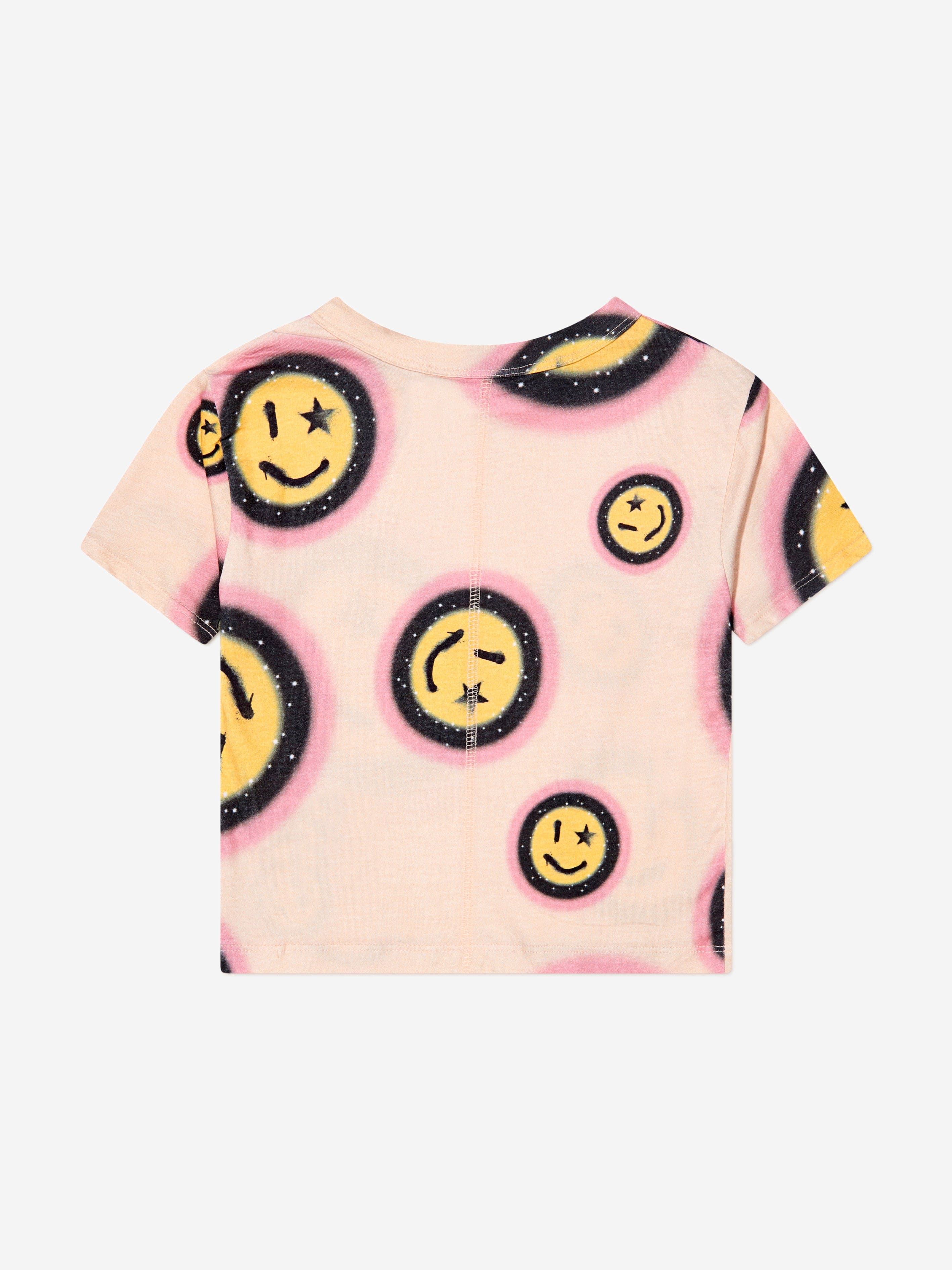 Molo Girls Organic Cotton Smiley Face T-Shirt