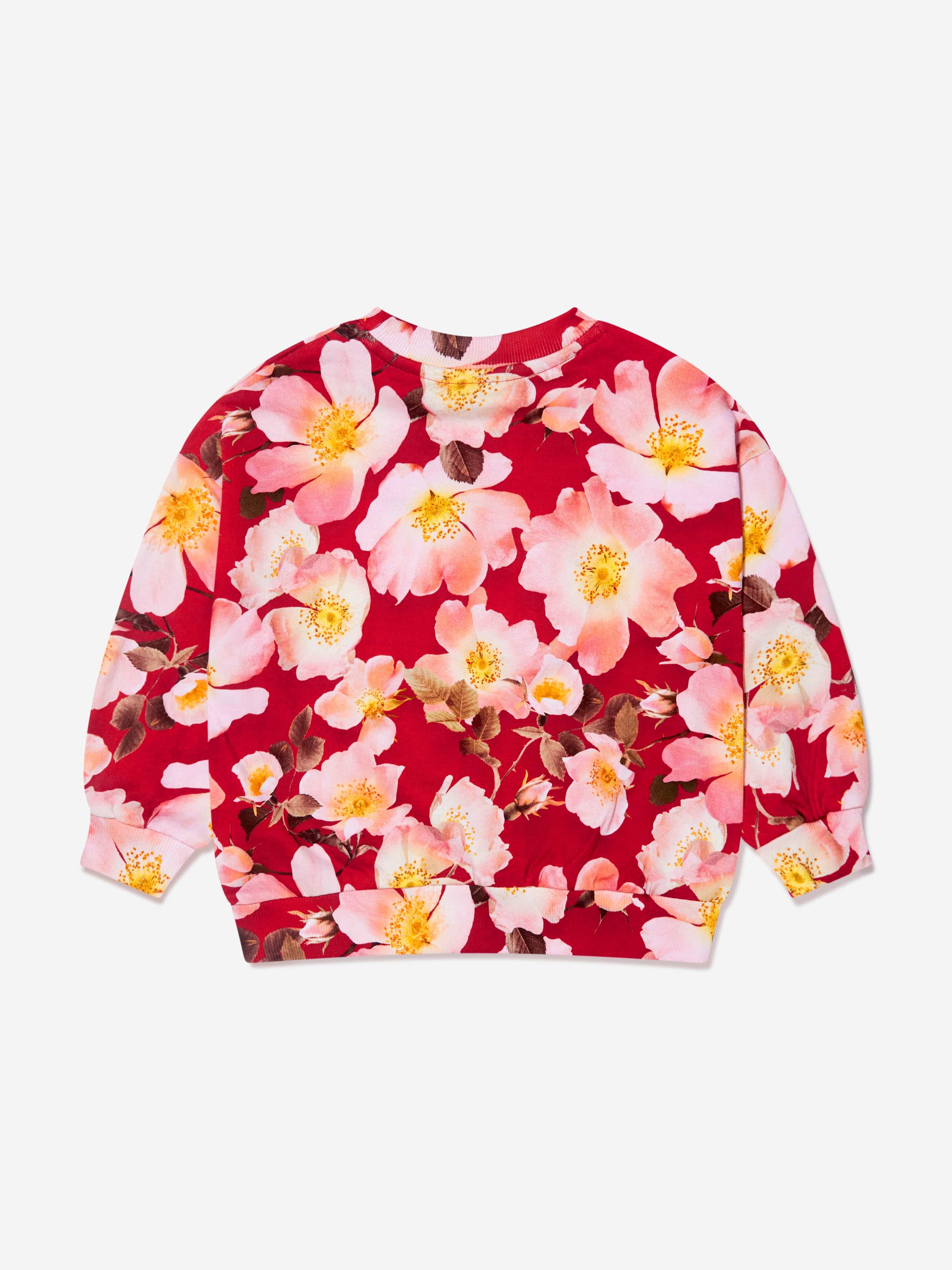 Molo Girls Organic Cotton Floral Sweatshirt