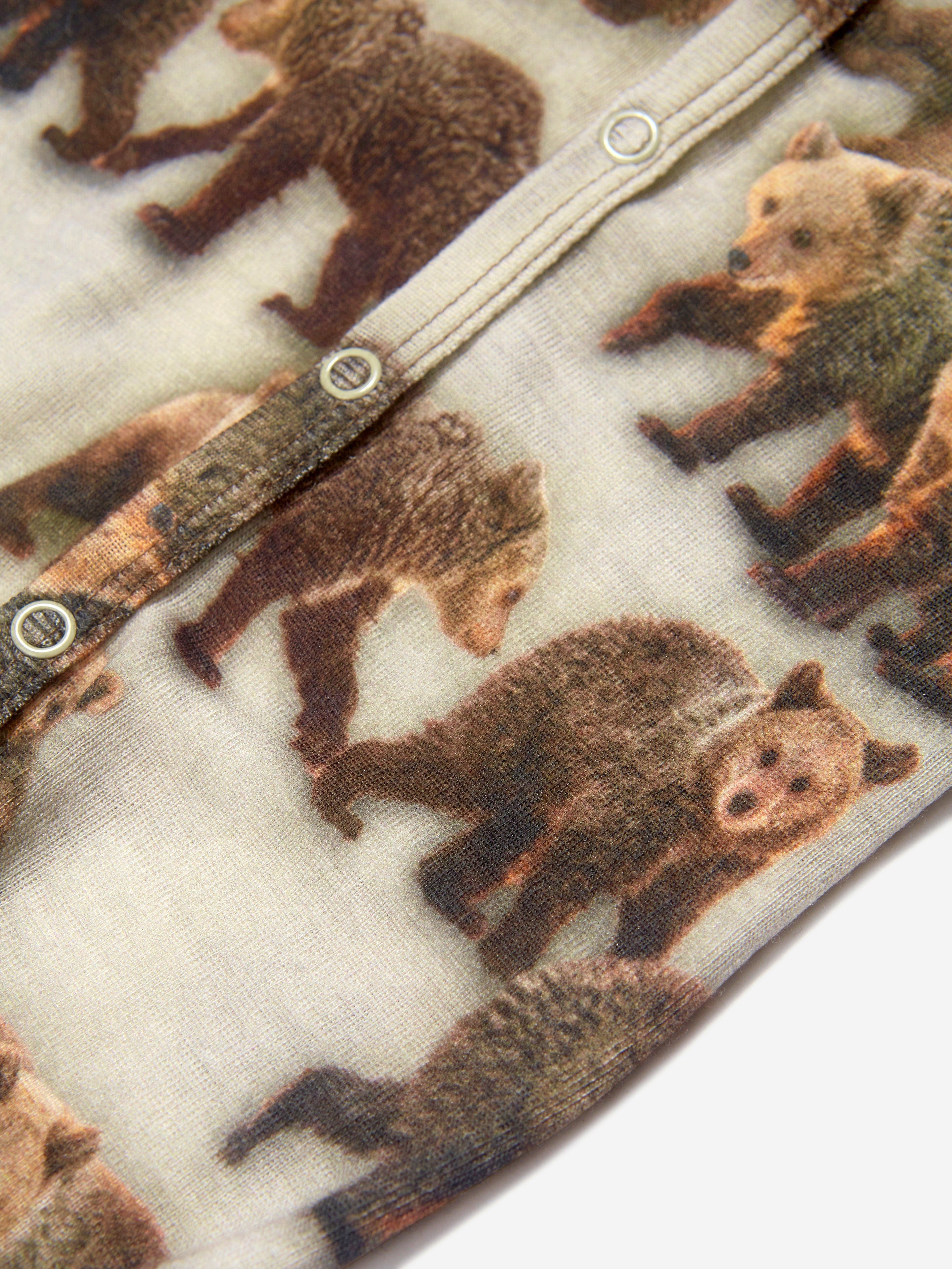 Molo Baby Merino Wool Bear Cubs Romper