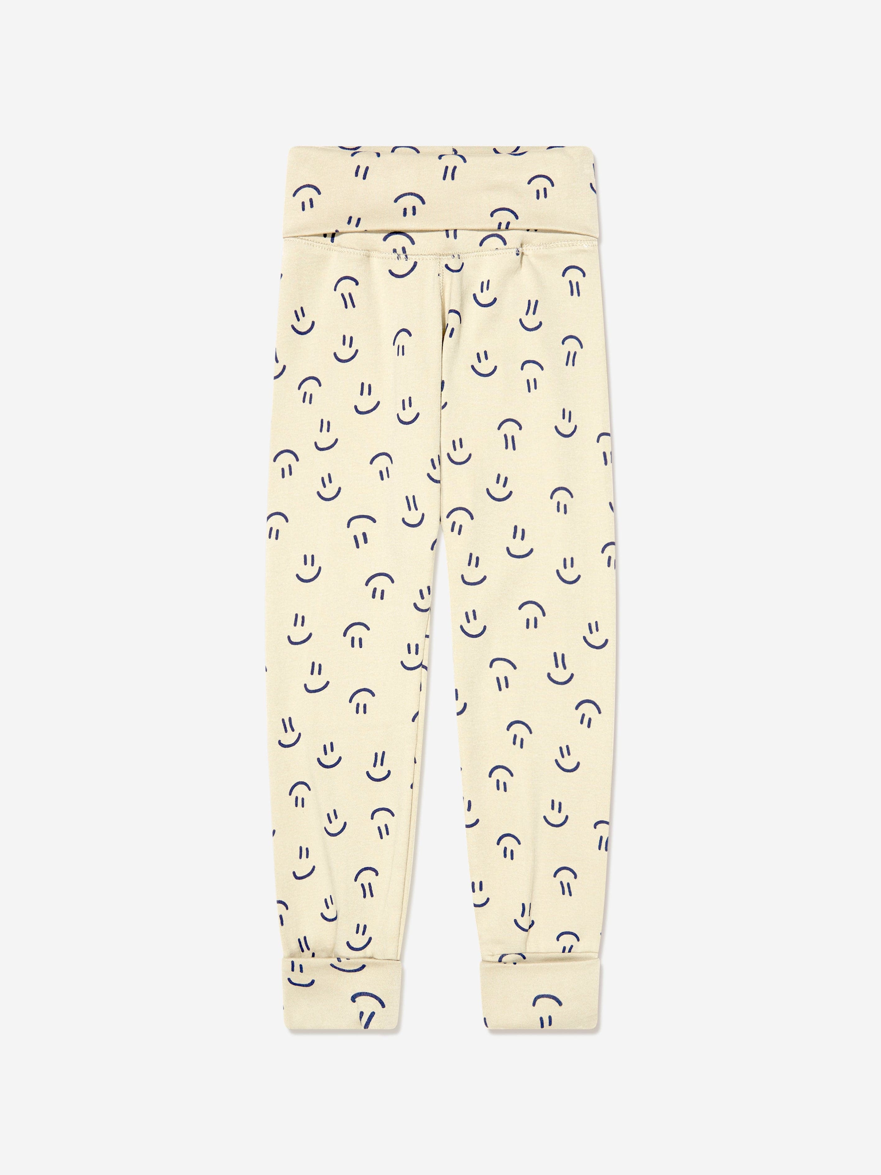 Molo Baby Organic Cotton Smiley Face Joggers