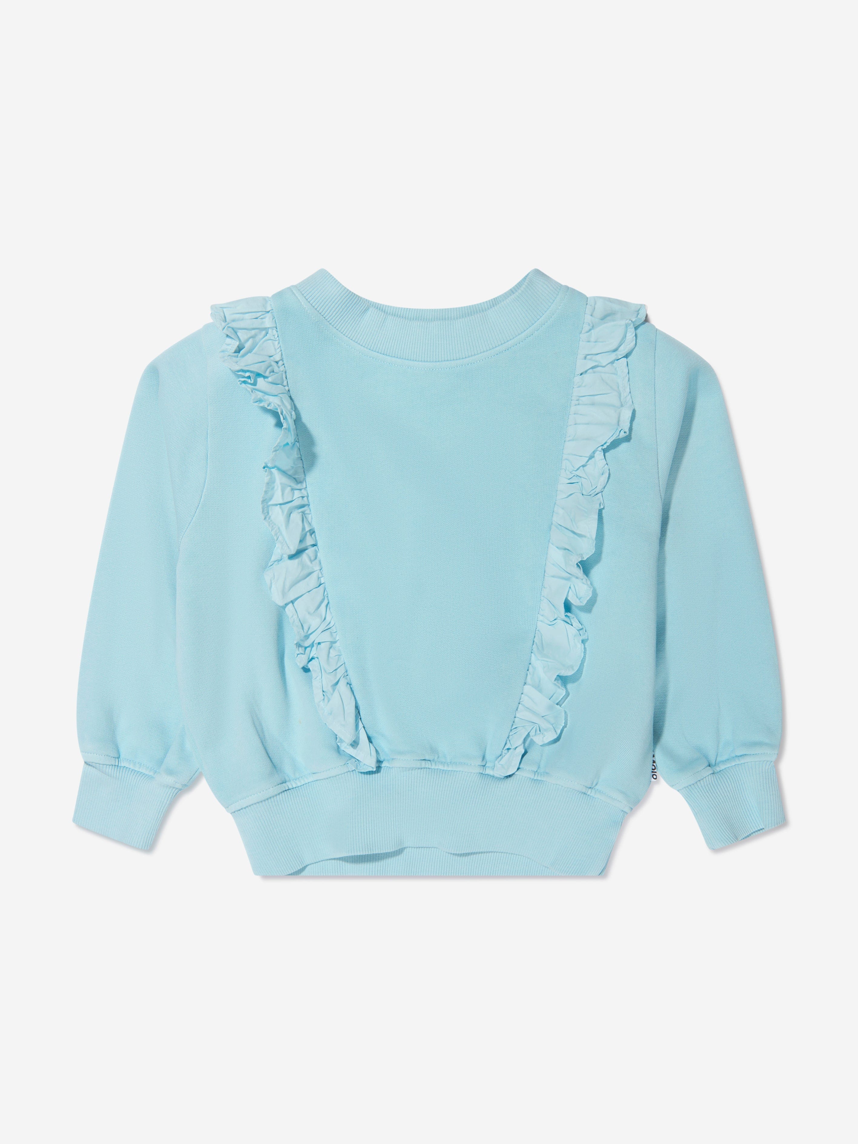 Molo Girls Organic Cotton Ruffle Sweatshirt