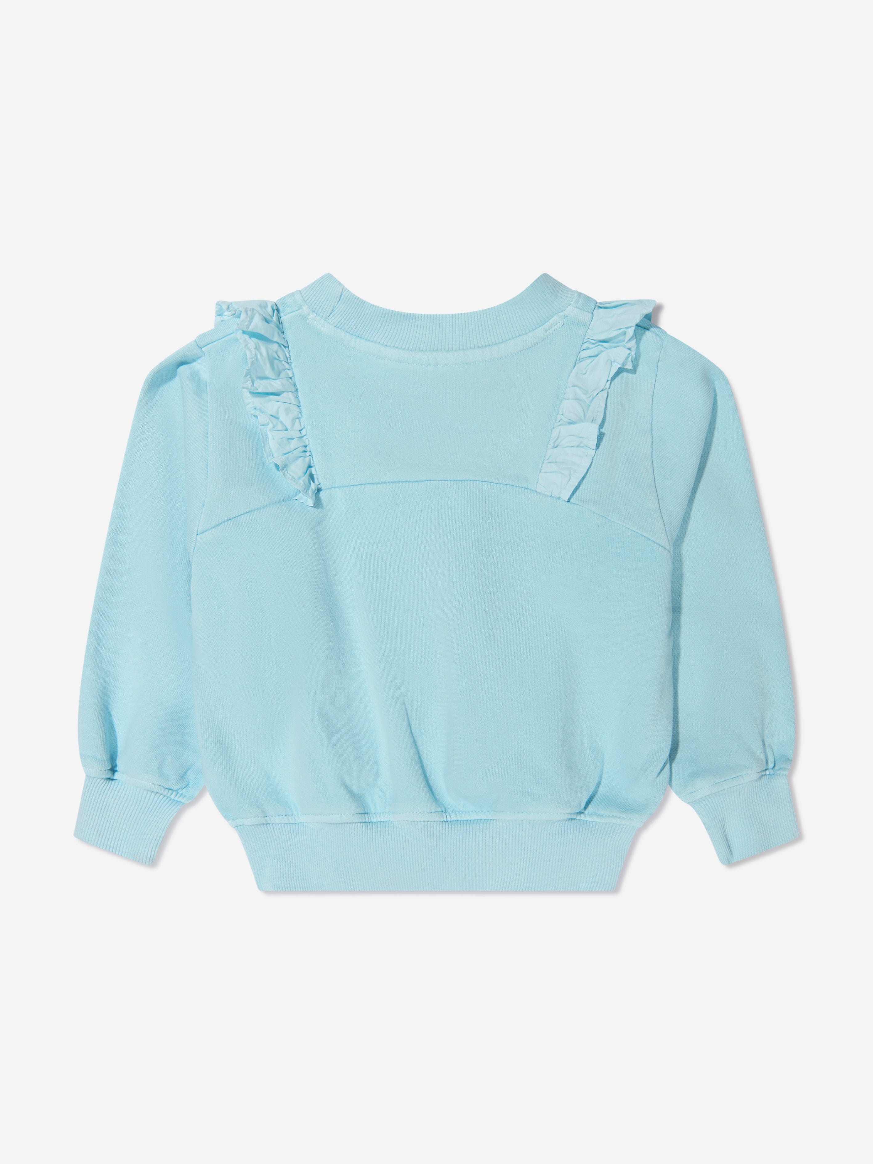 Molo Girls Organic Cotton Ruffle Sweatshirt