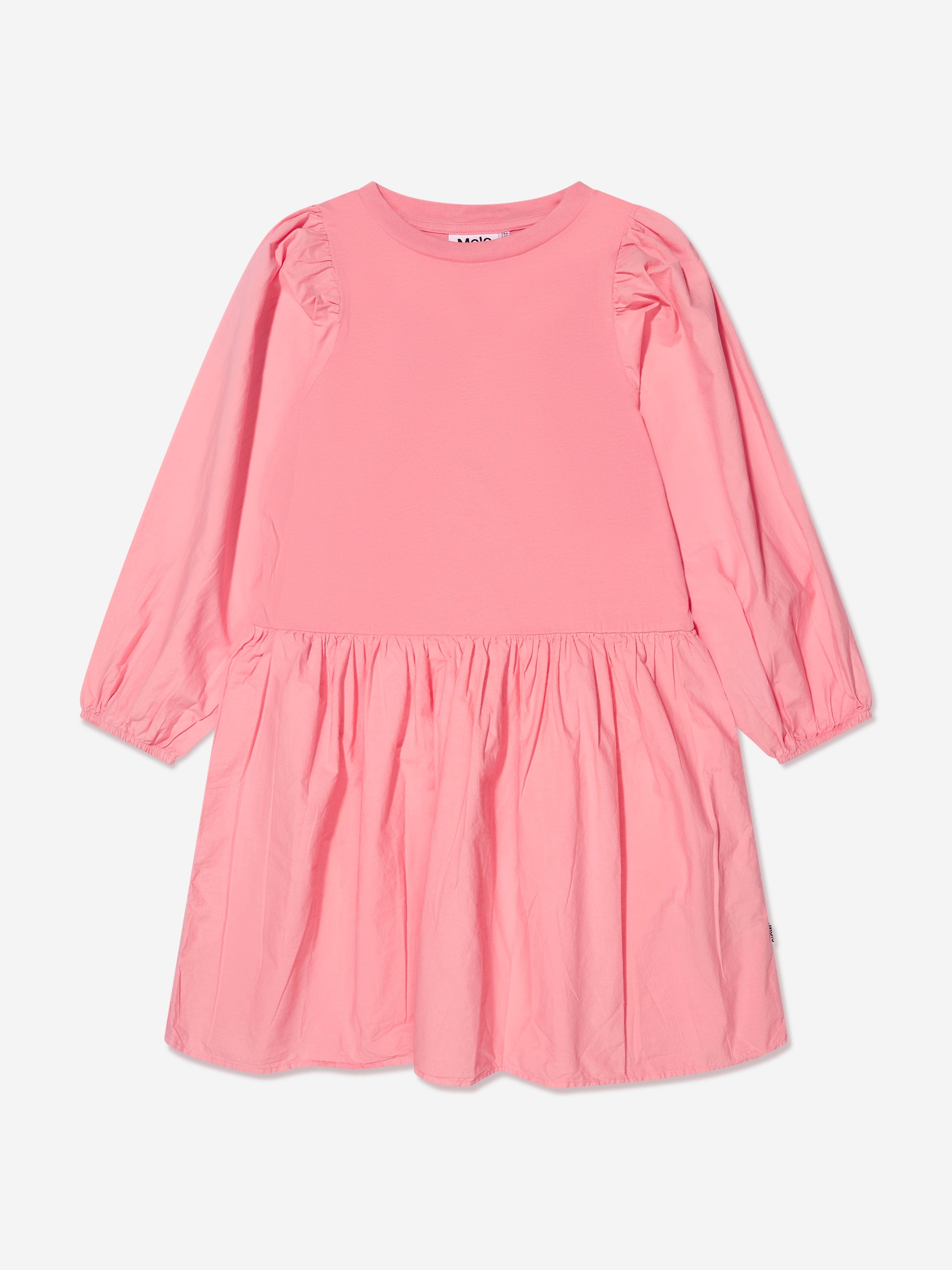 Molo Girls Organic Cotton Long Sleeve Dress