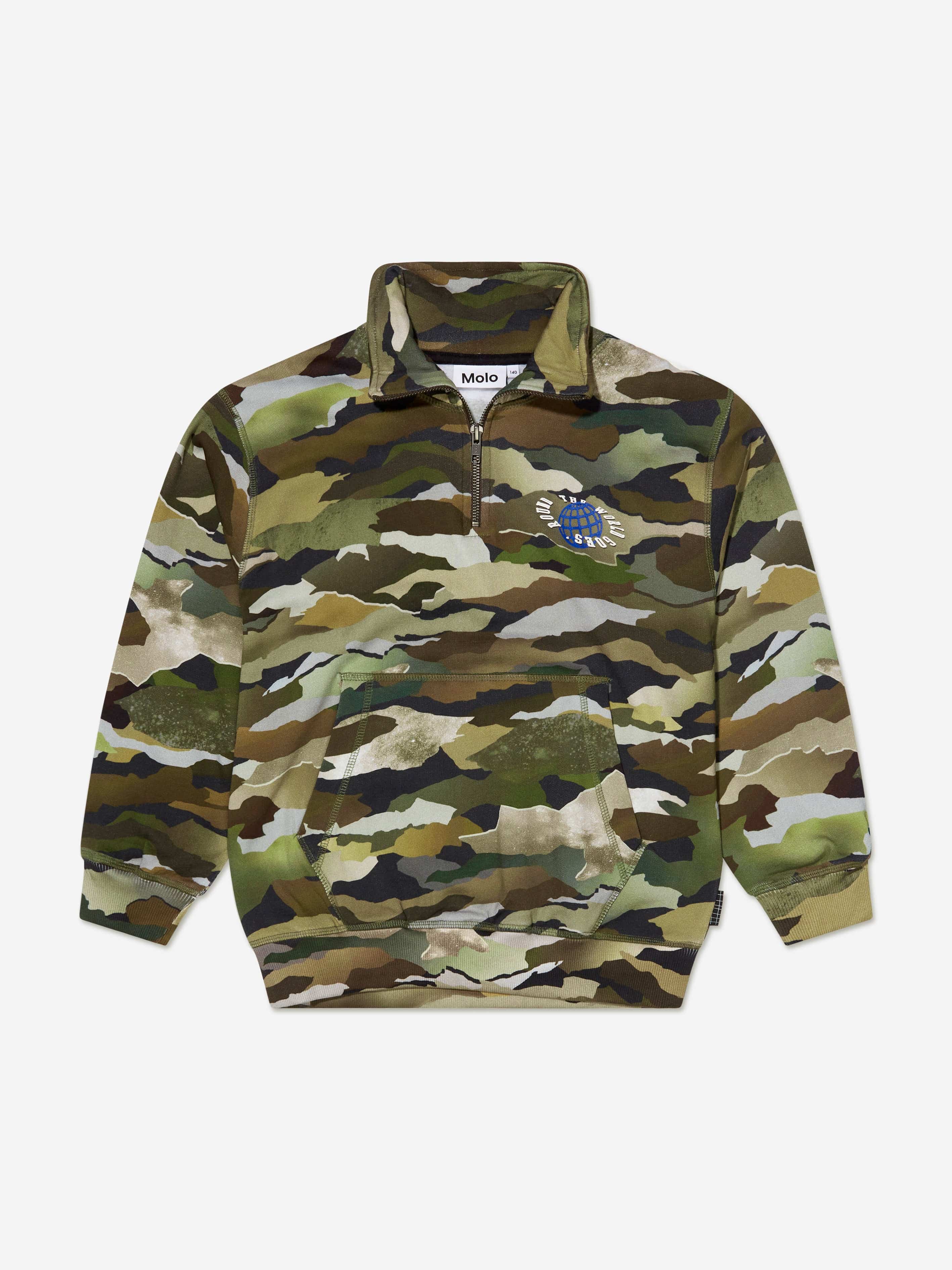 Molo Boys Organic Cotton Camouflage Sweatshirt