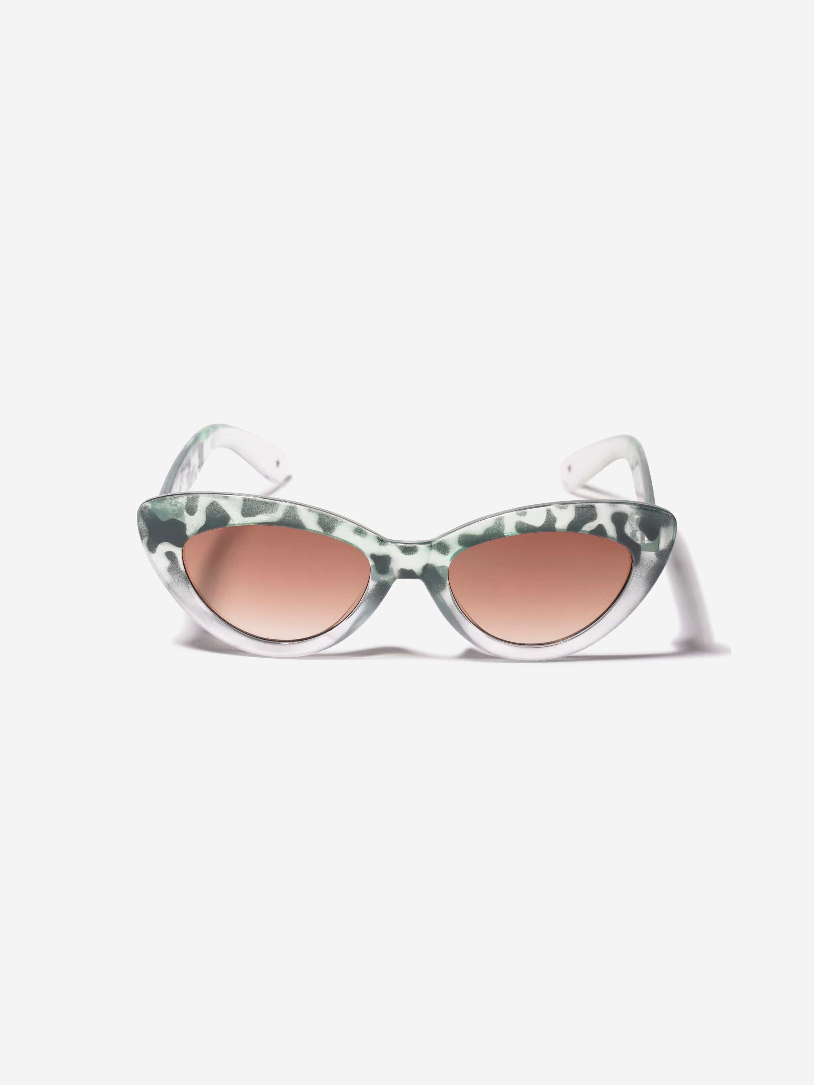 Molo Girls Cat Eye Simba Sunglasses In Green