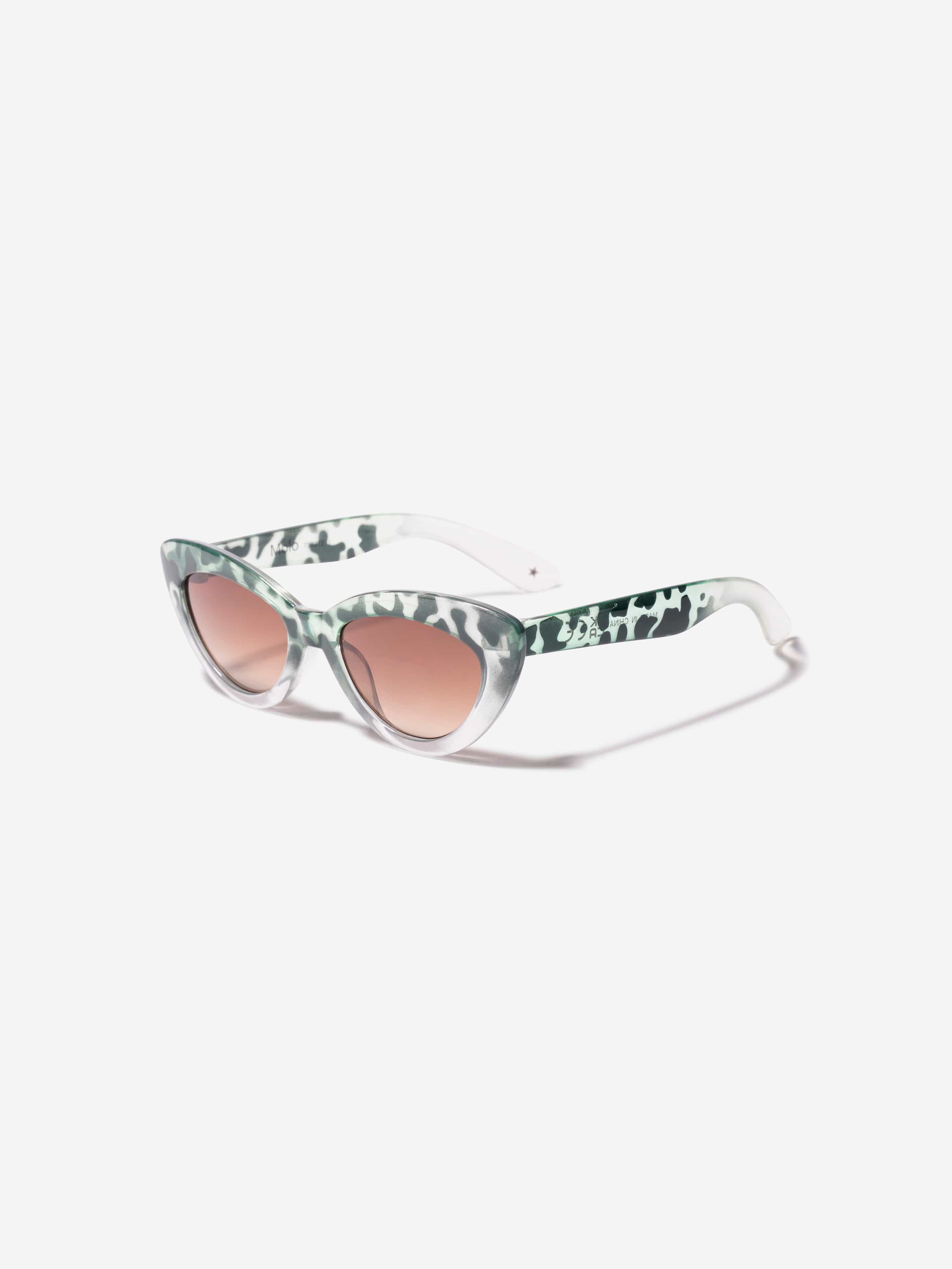 Molo Girls Cat Eye Simba Sunglasses In Green