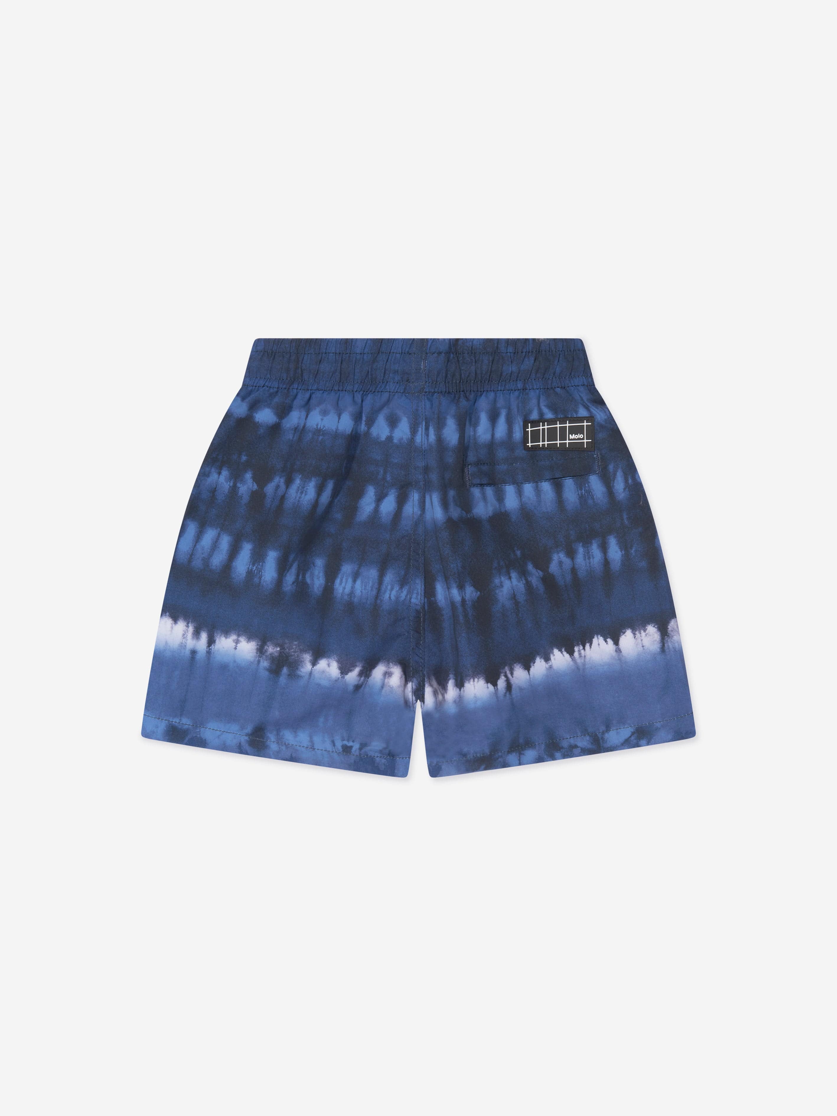 Molo Boys Tie Dye Niko Swim Shorts In Navy