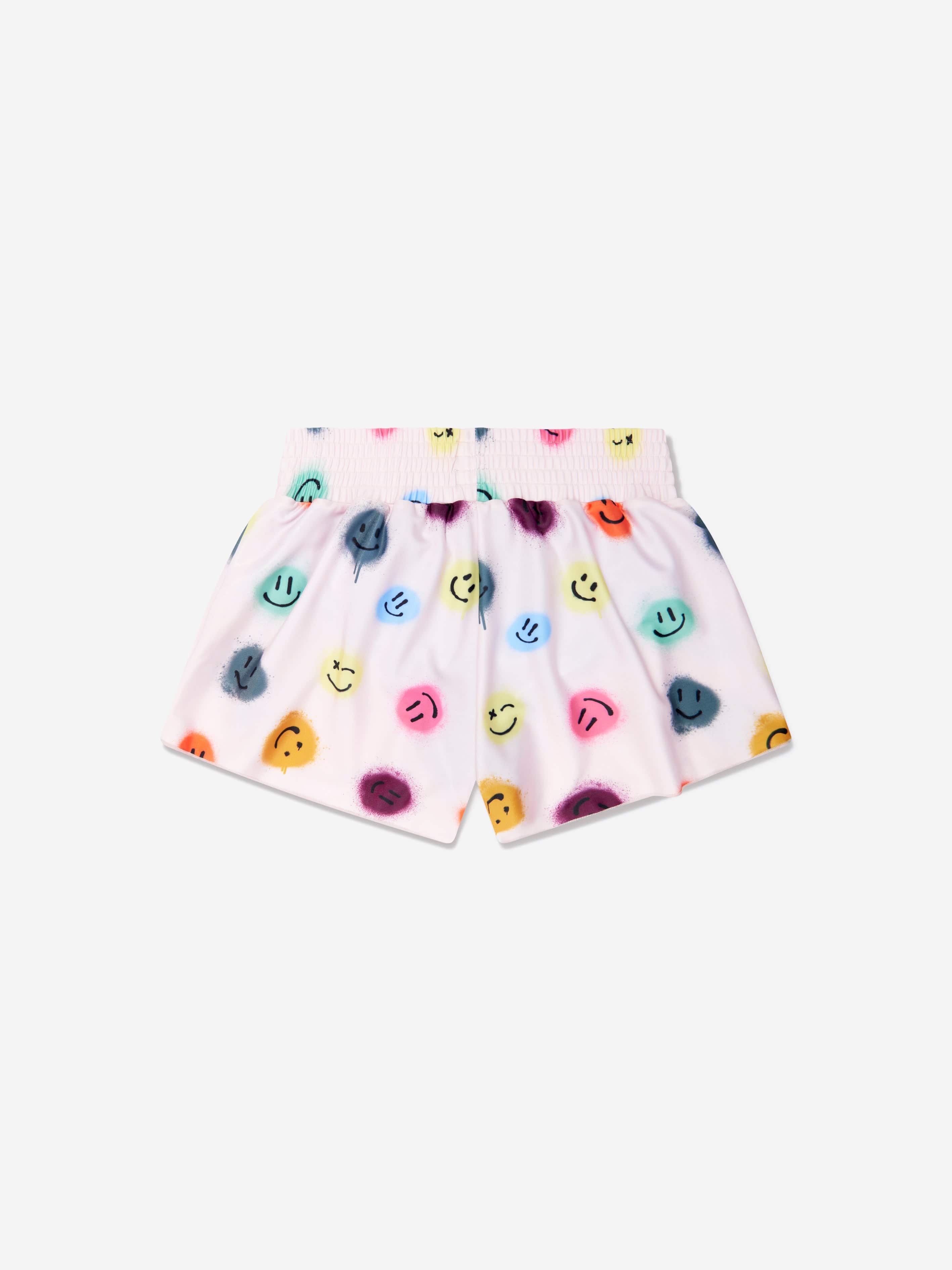 Molo Girls Smiley Face Nicci Shorts In Cream