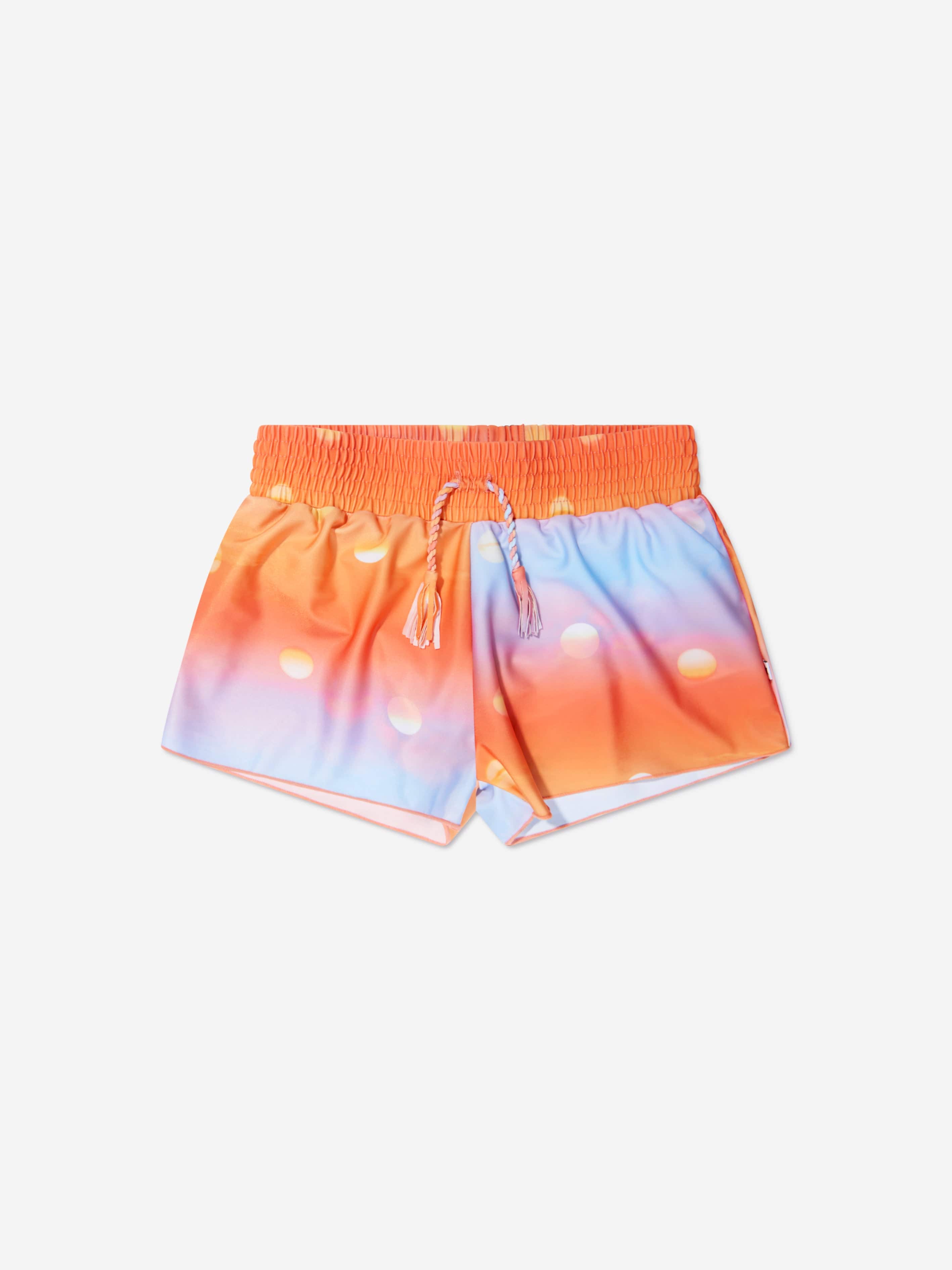 Molo Girls Sun Print Nicci Shorts In Orange