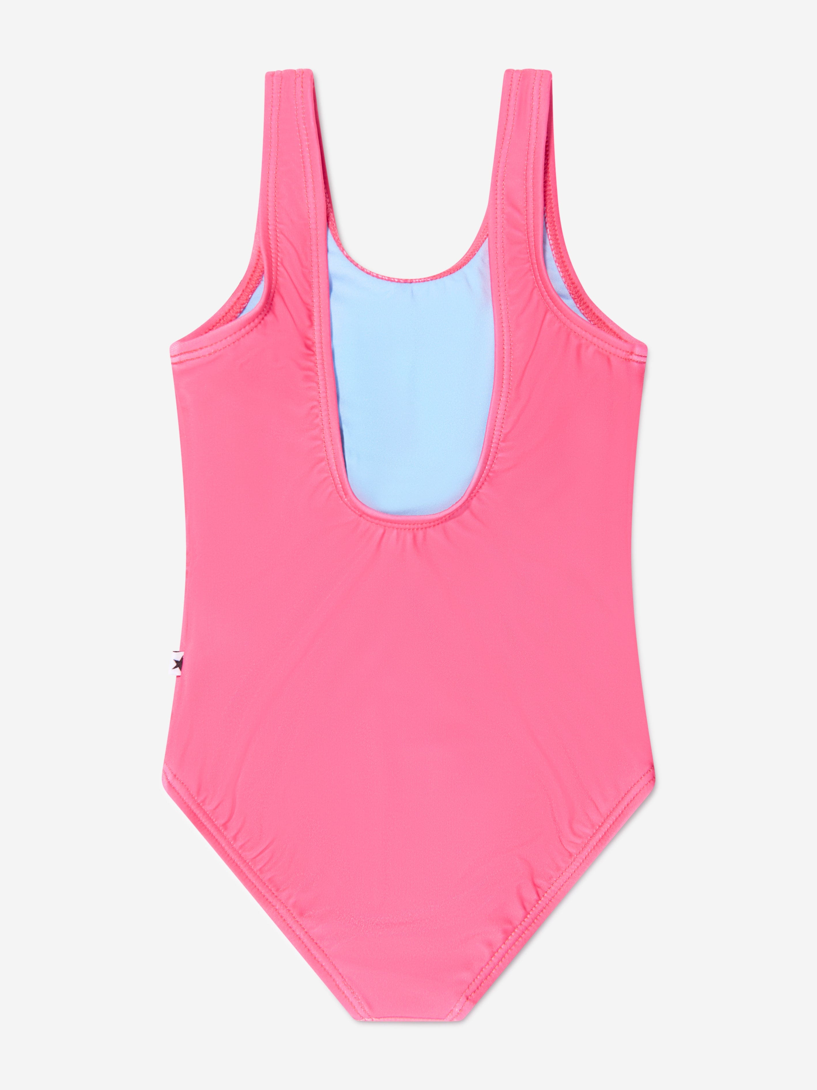 Molo Girls Smiley Face Nika Swimsuit In Pink