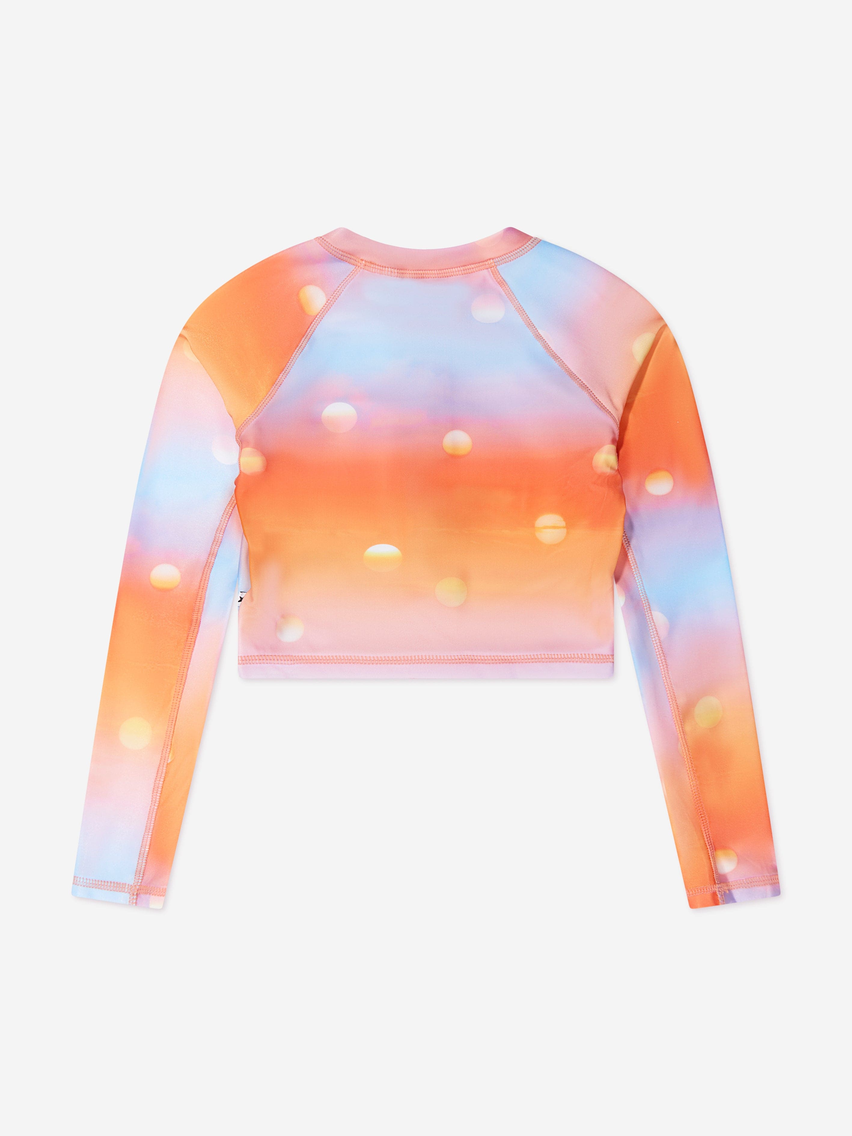 Molo Girls Long Sleeve Nellie Swim Top In Orange