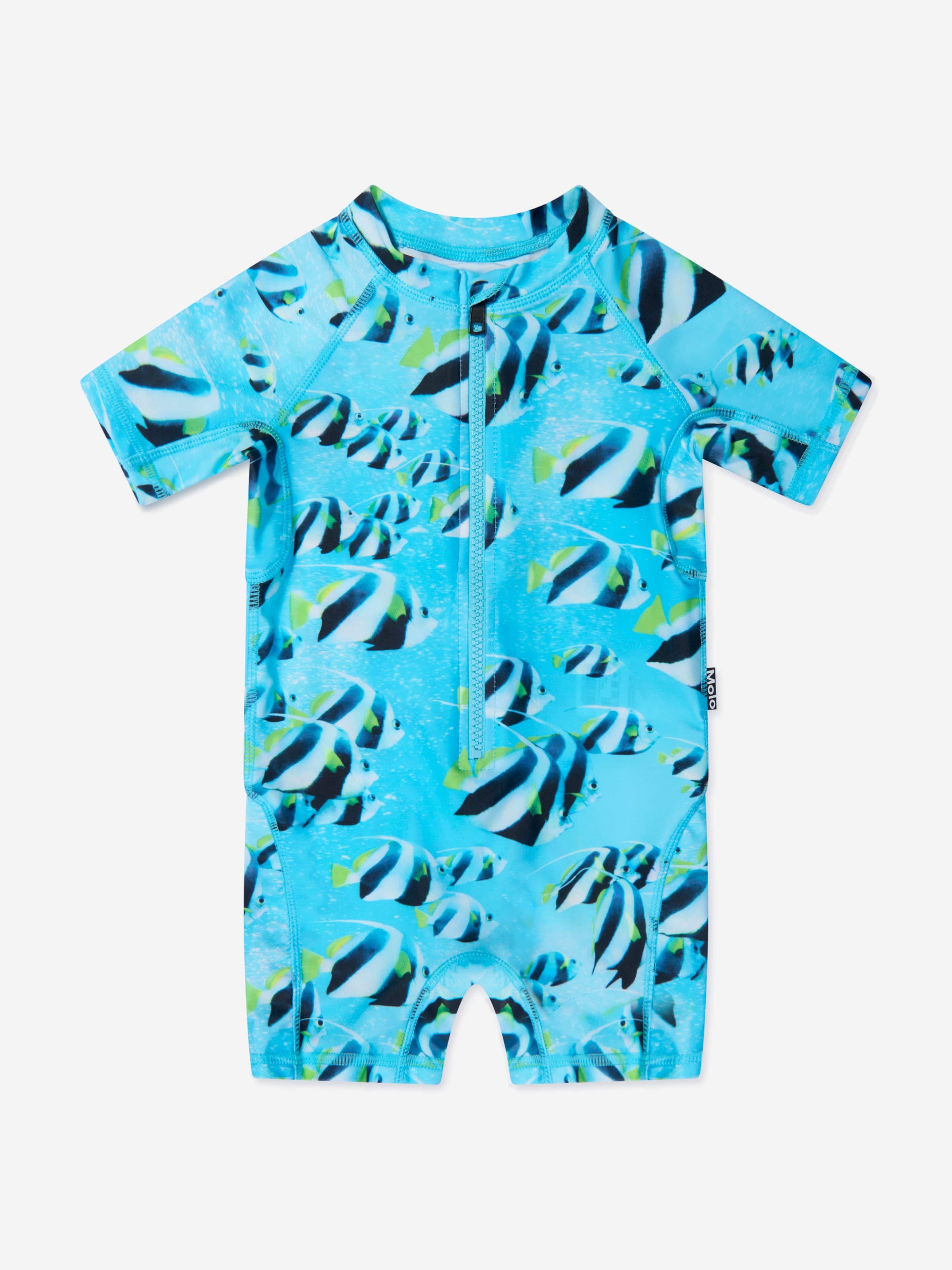 Molo Baby Boys Neka All In One Swimsuit In Blue