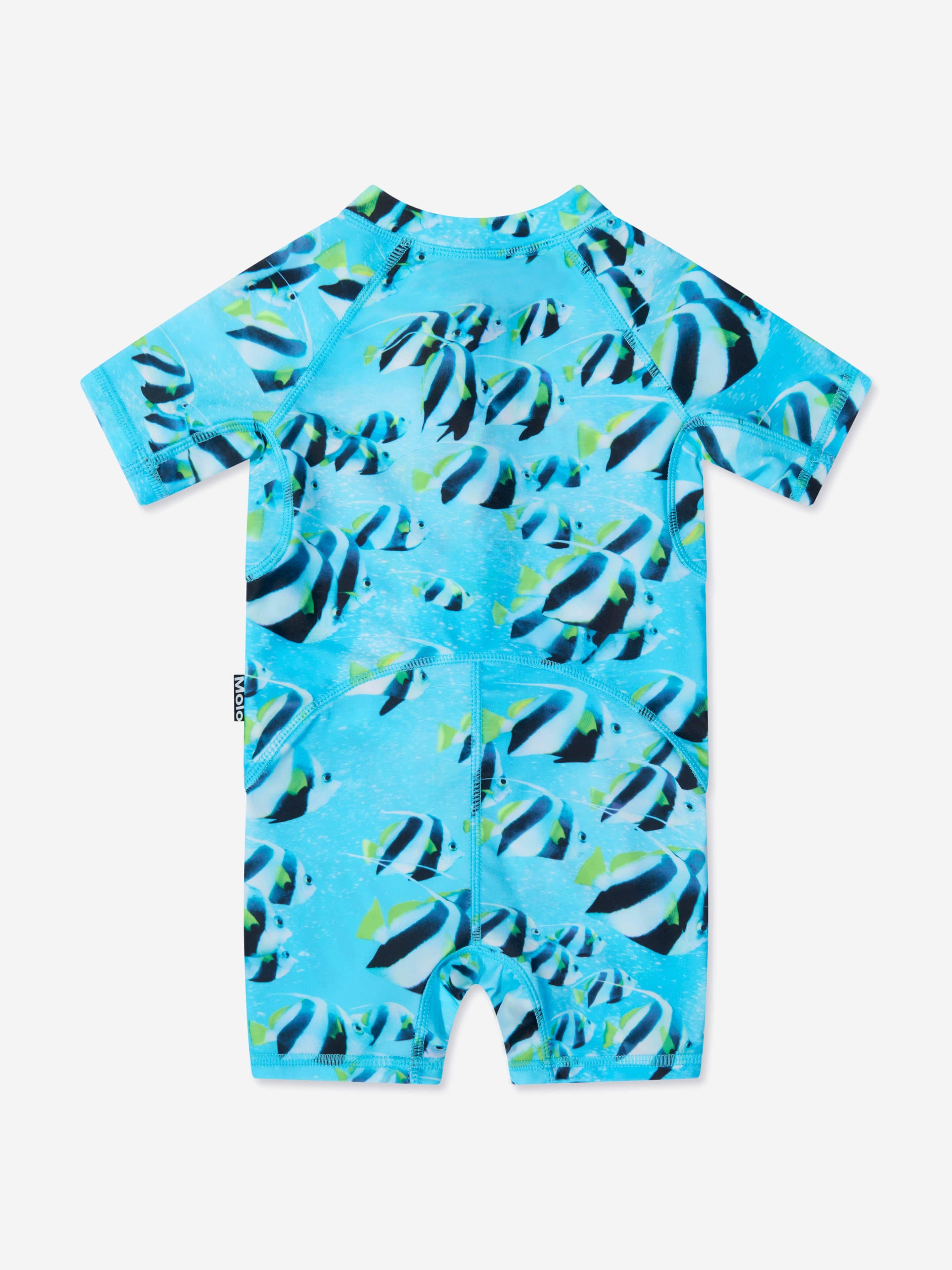 Molo Baby Boys Neka All In One Swimsuit In Blue