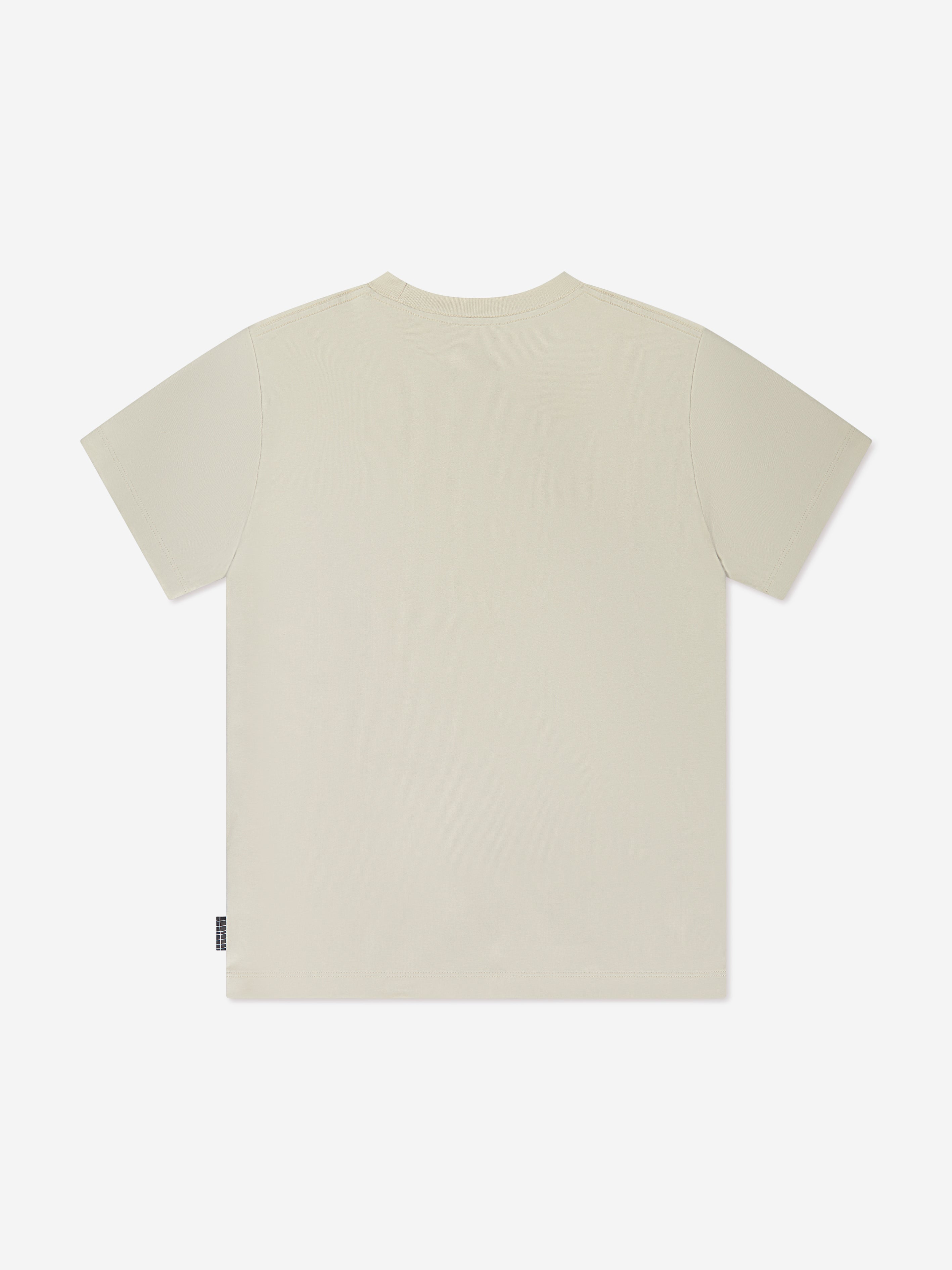 Molo Boys Organic Cotton Riley T-Shirt In Cream