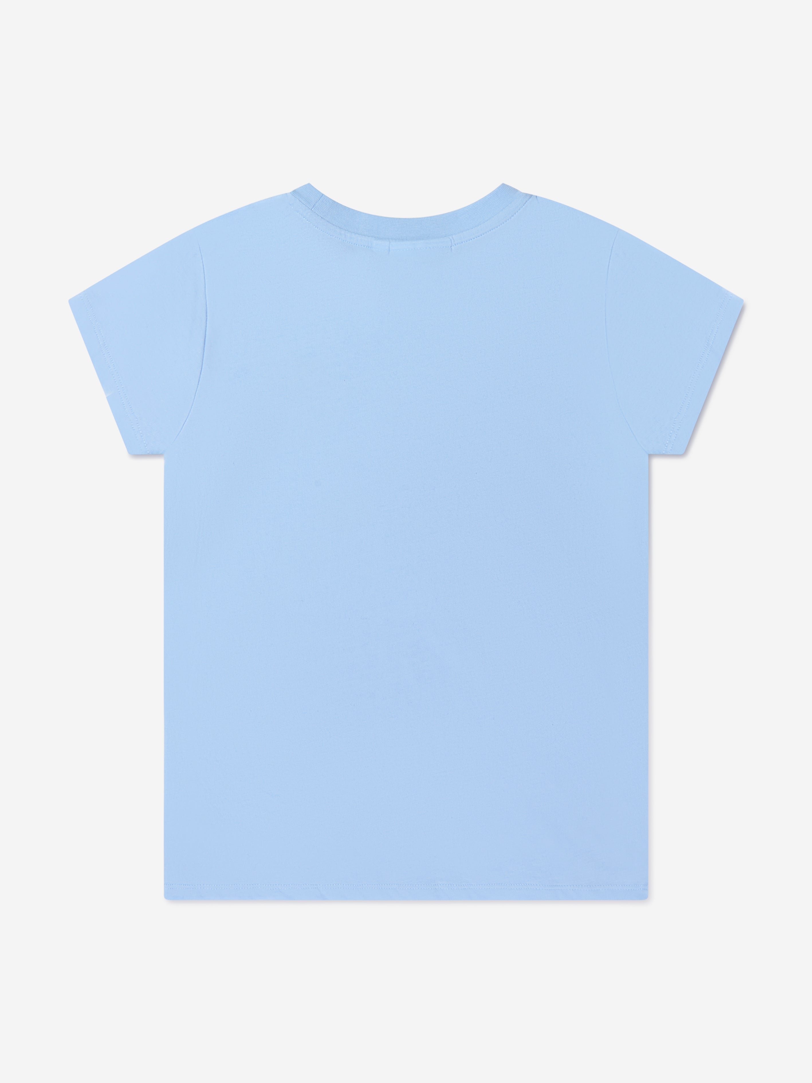 Molo Girls Organic Cotton Ranva T-Shirt In Blue