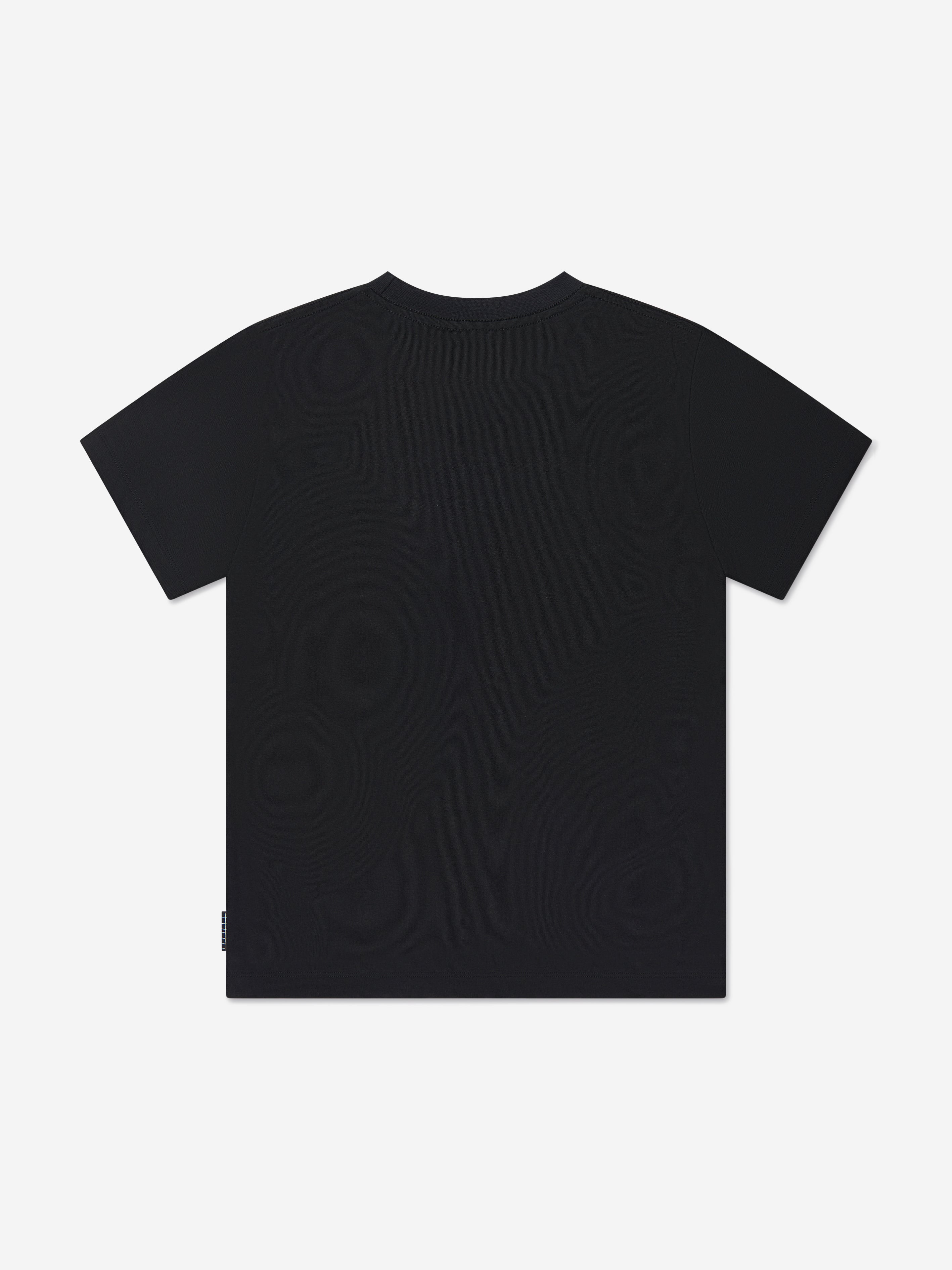 Molo Boys Organic Cotton Riley T-Shirt In Black