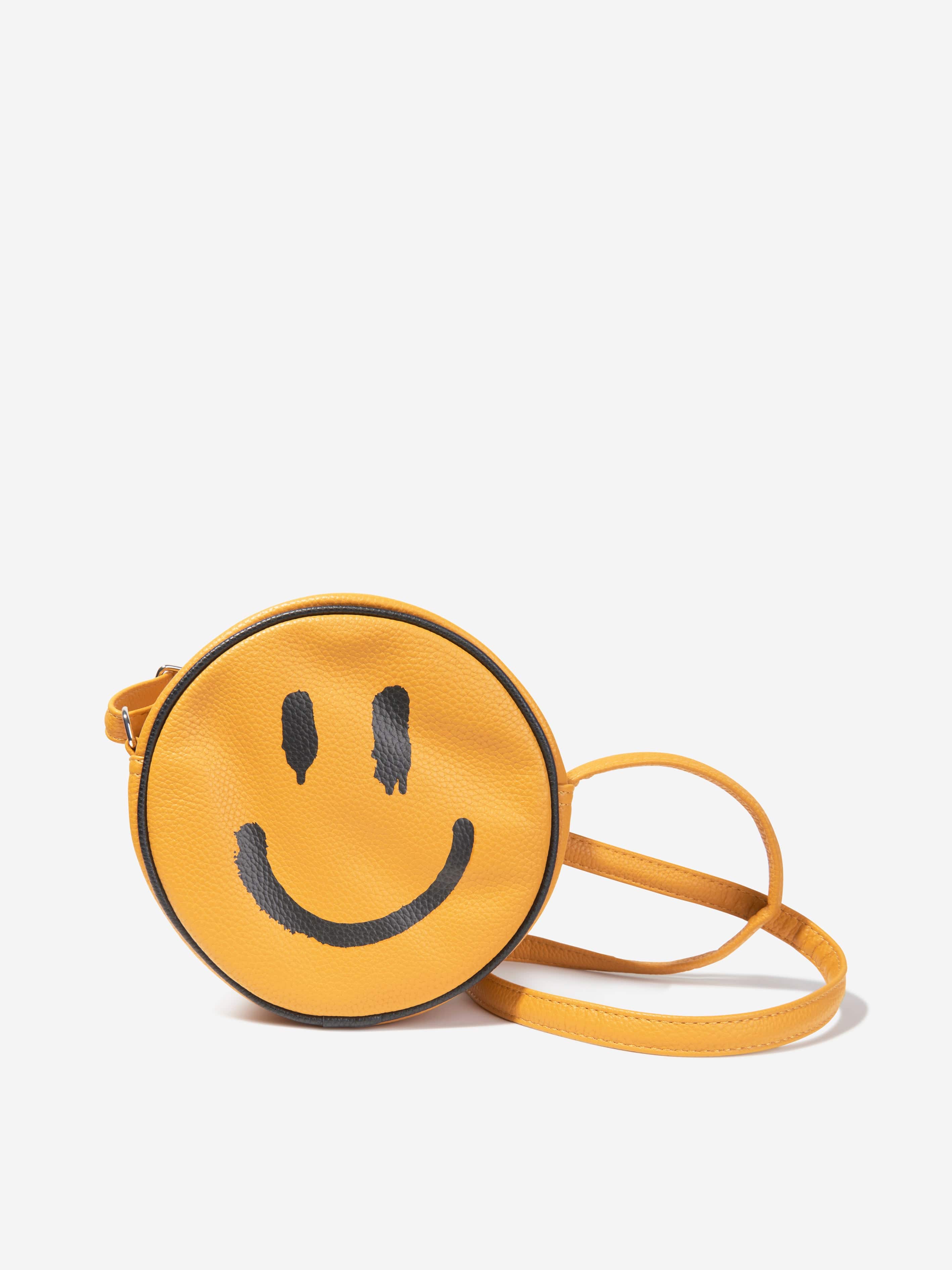 Molo Girls Smiley Shoulder Bag In Yellow