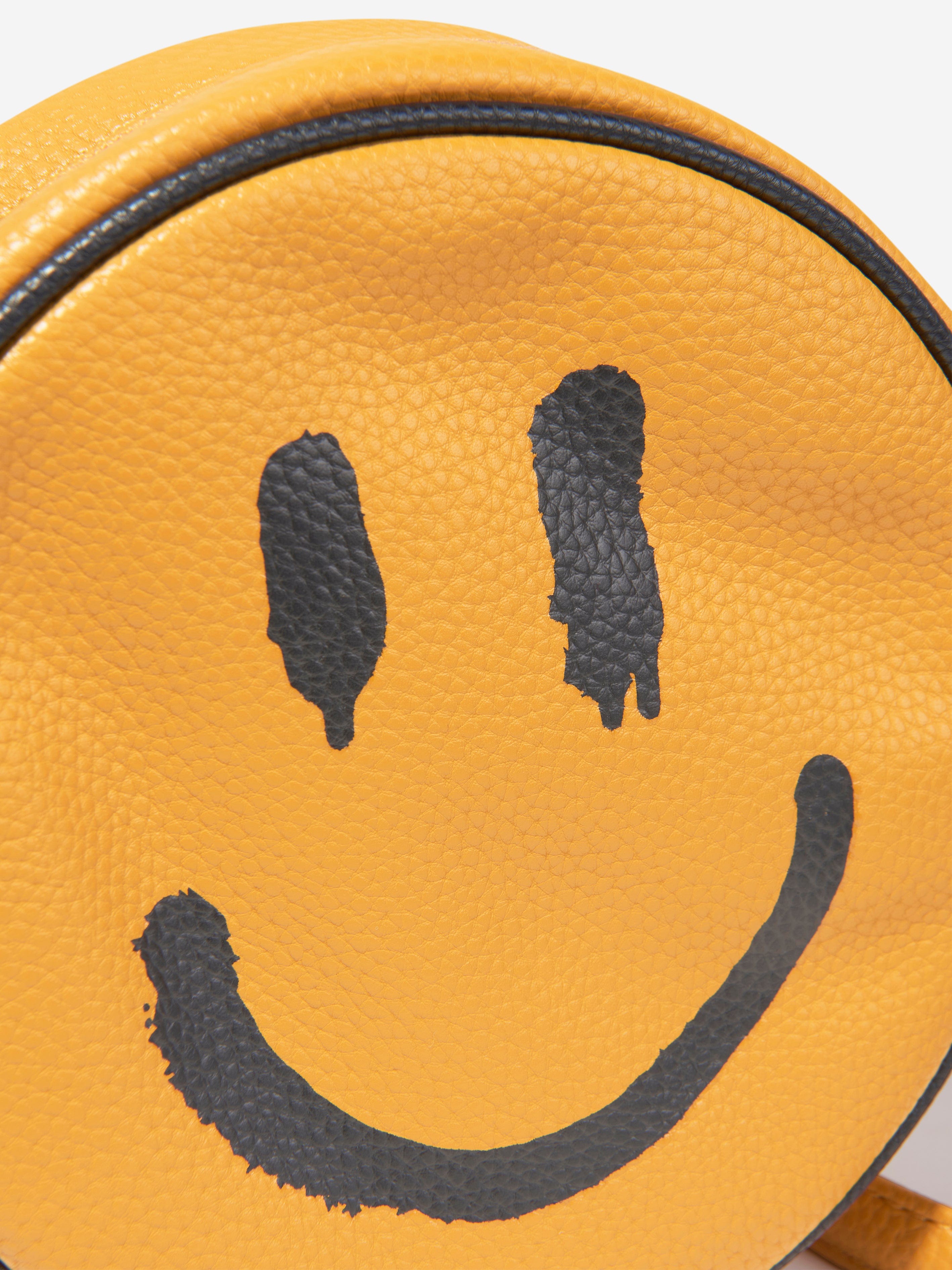 Molo Girls Smiley Shoulder Bag In Yellow