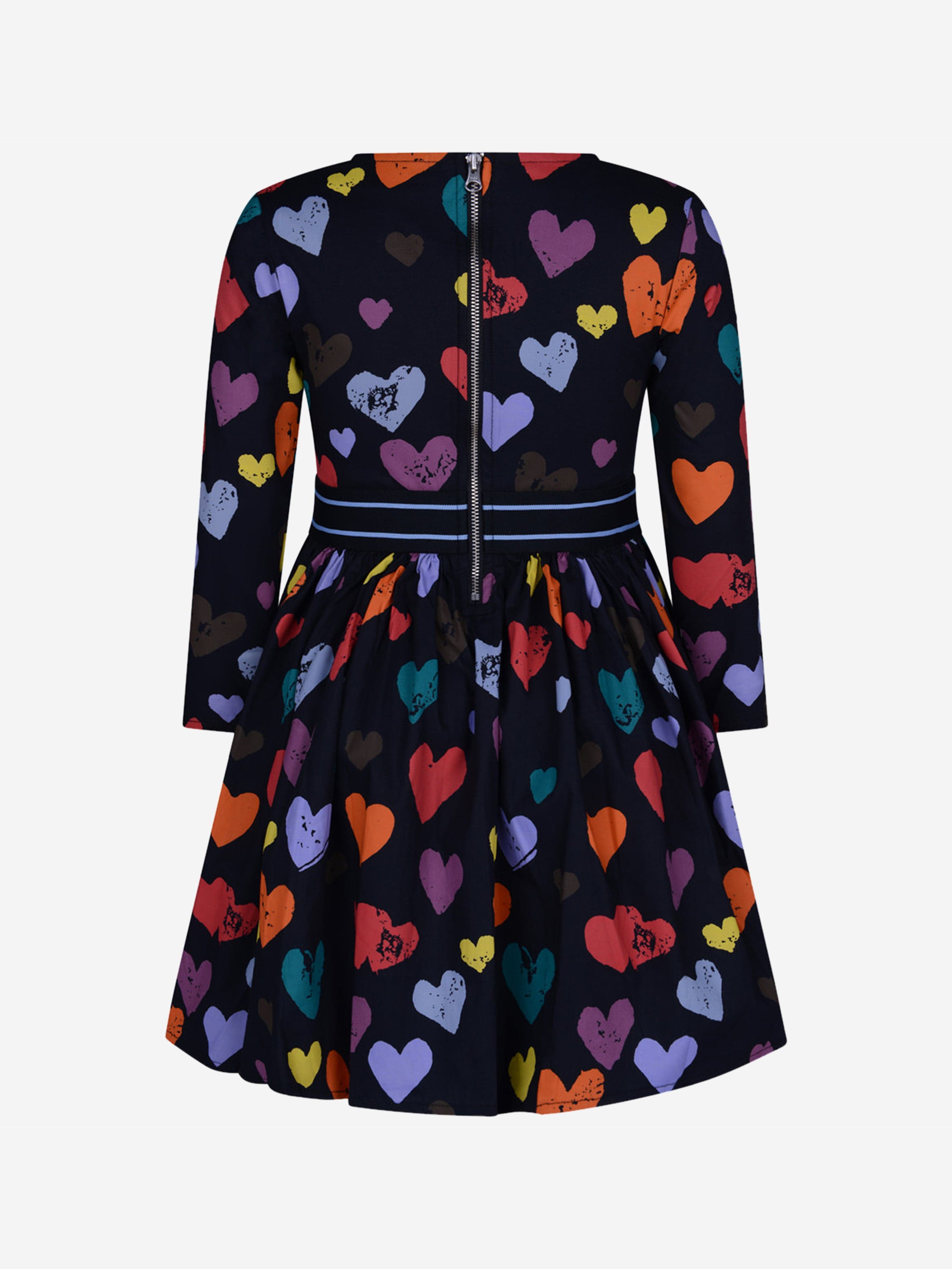 Molo Girl Dress - Cotton Hearts Dress