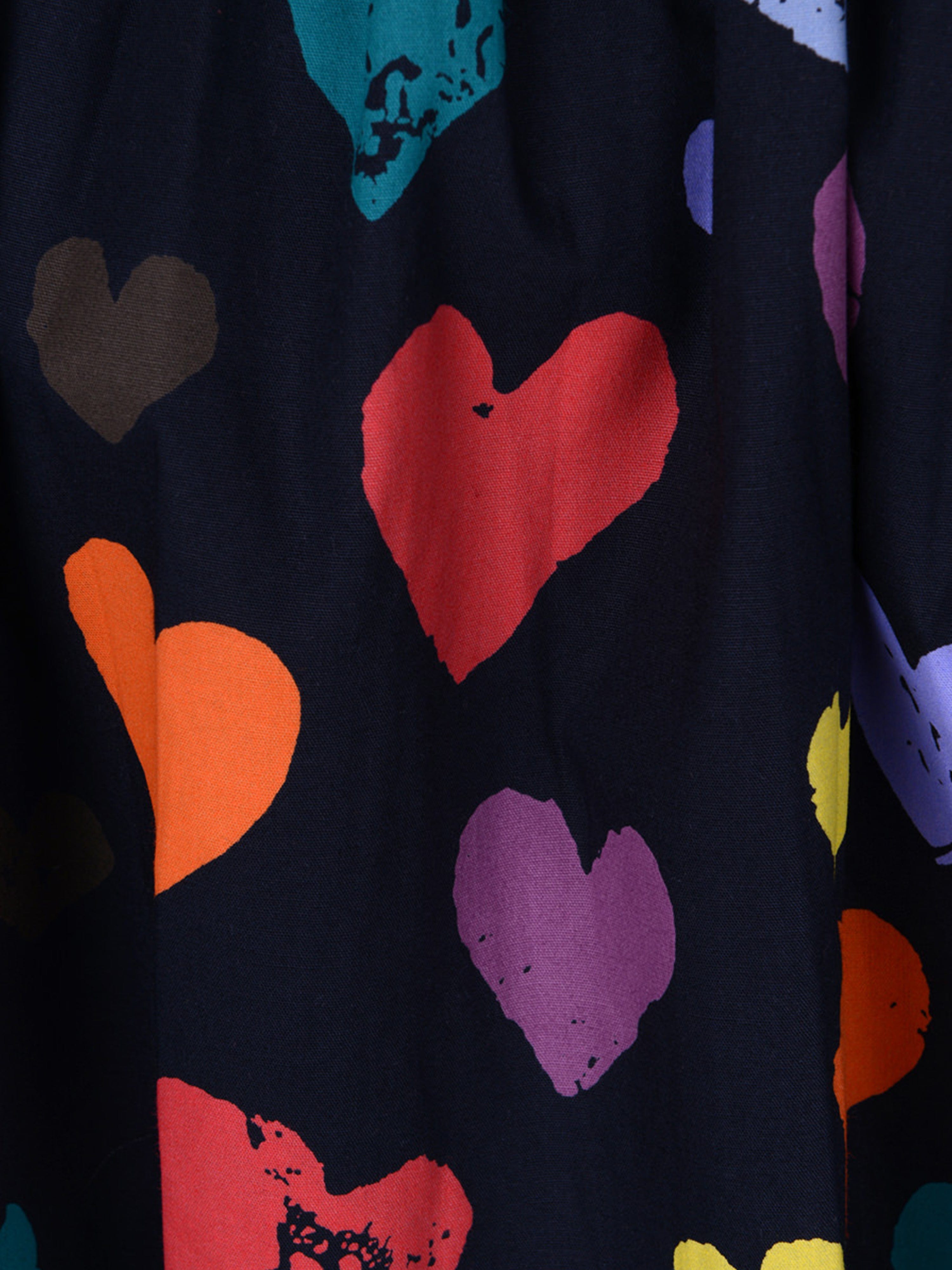 Molo Girl Dress - Cotton Hearts Dress