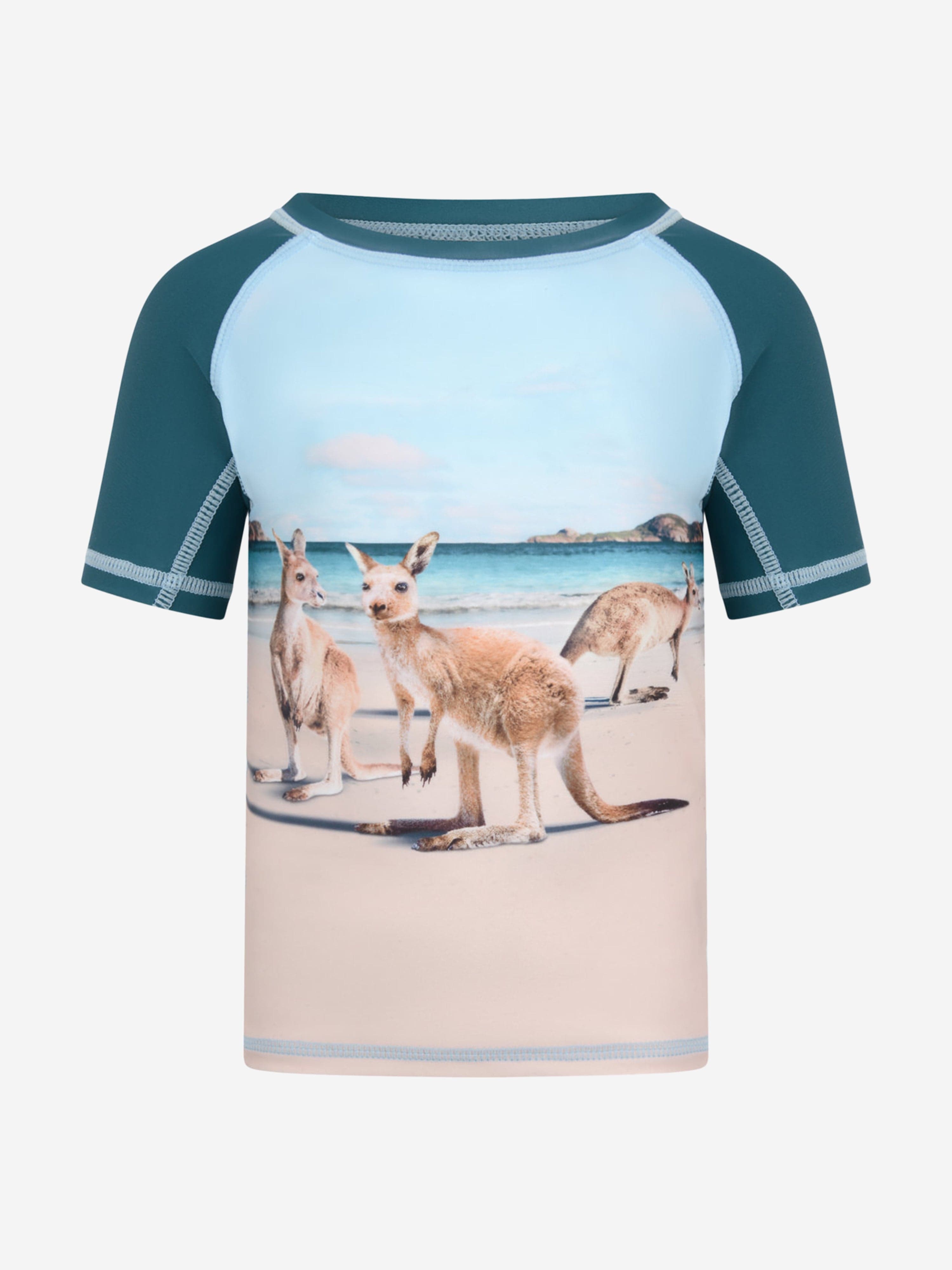 Molo Baby Boys Swim Top - Kangaroos Swim Top (UPF 50+)