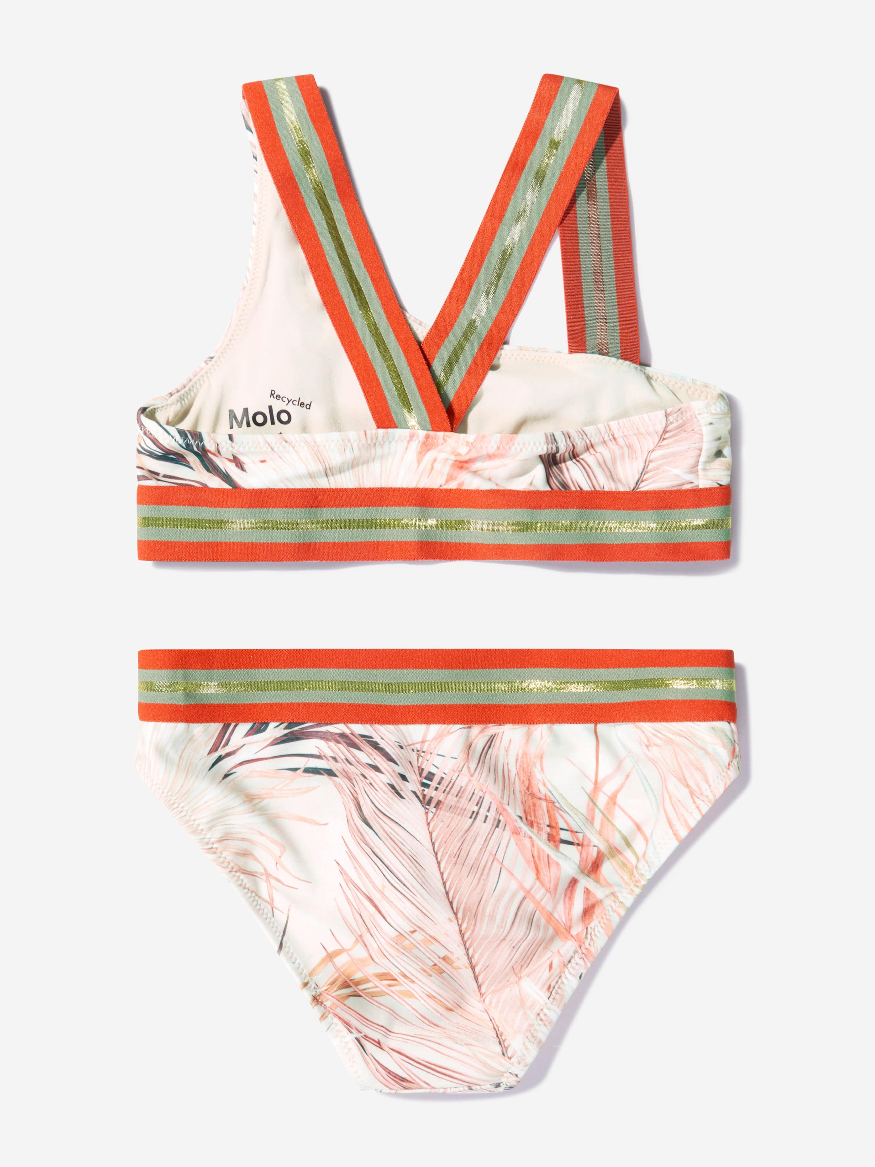 Molo Girls Recycled Polyester Palm Leaves Bikini