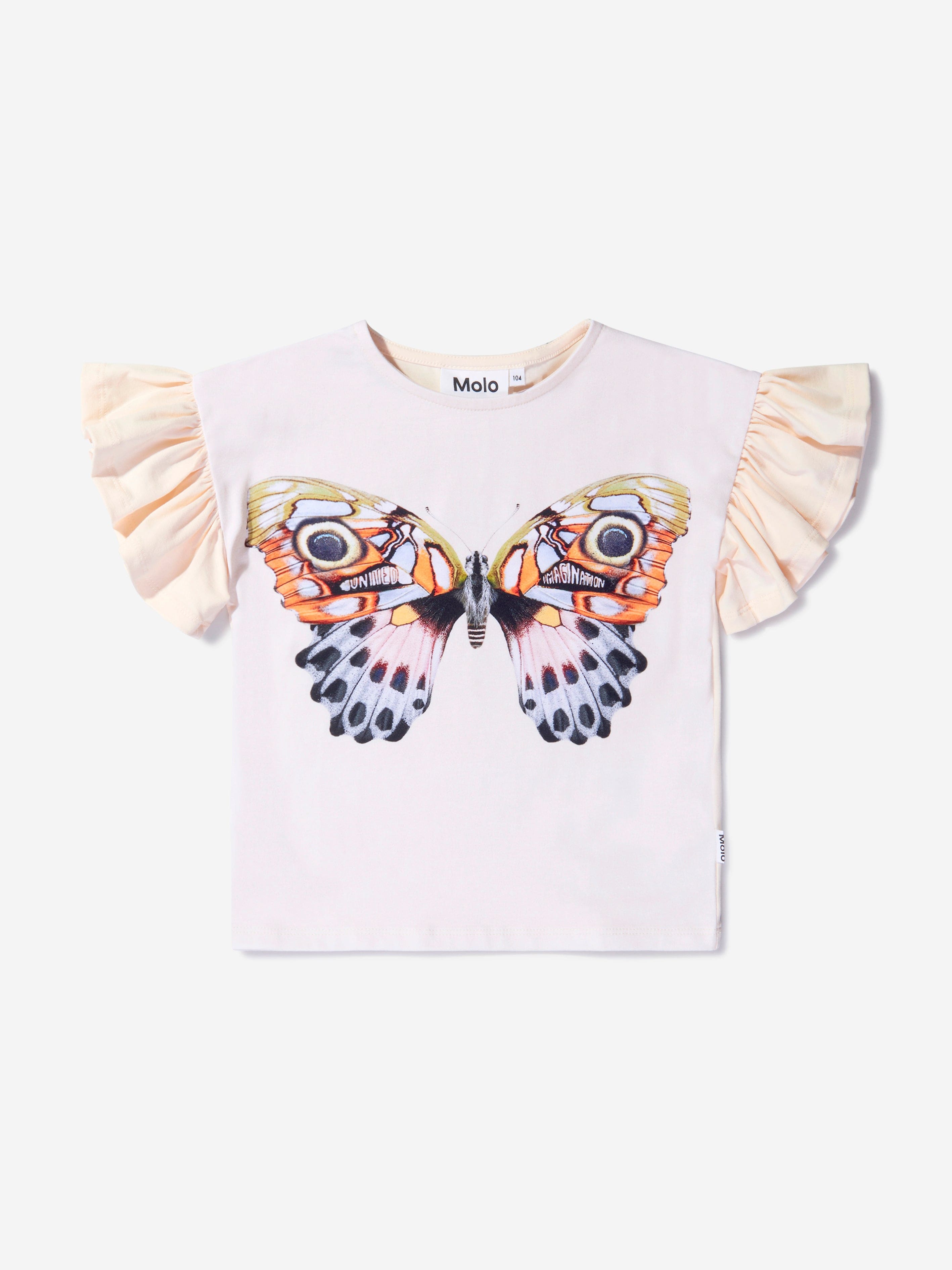 Molo Girls Organic Cotton Exotic Butterfly T-Shirt