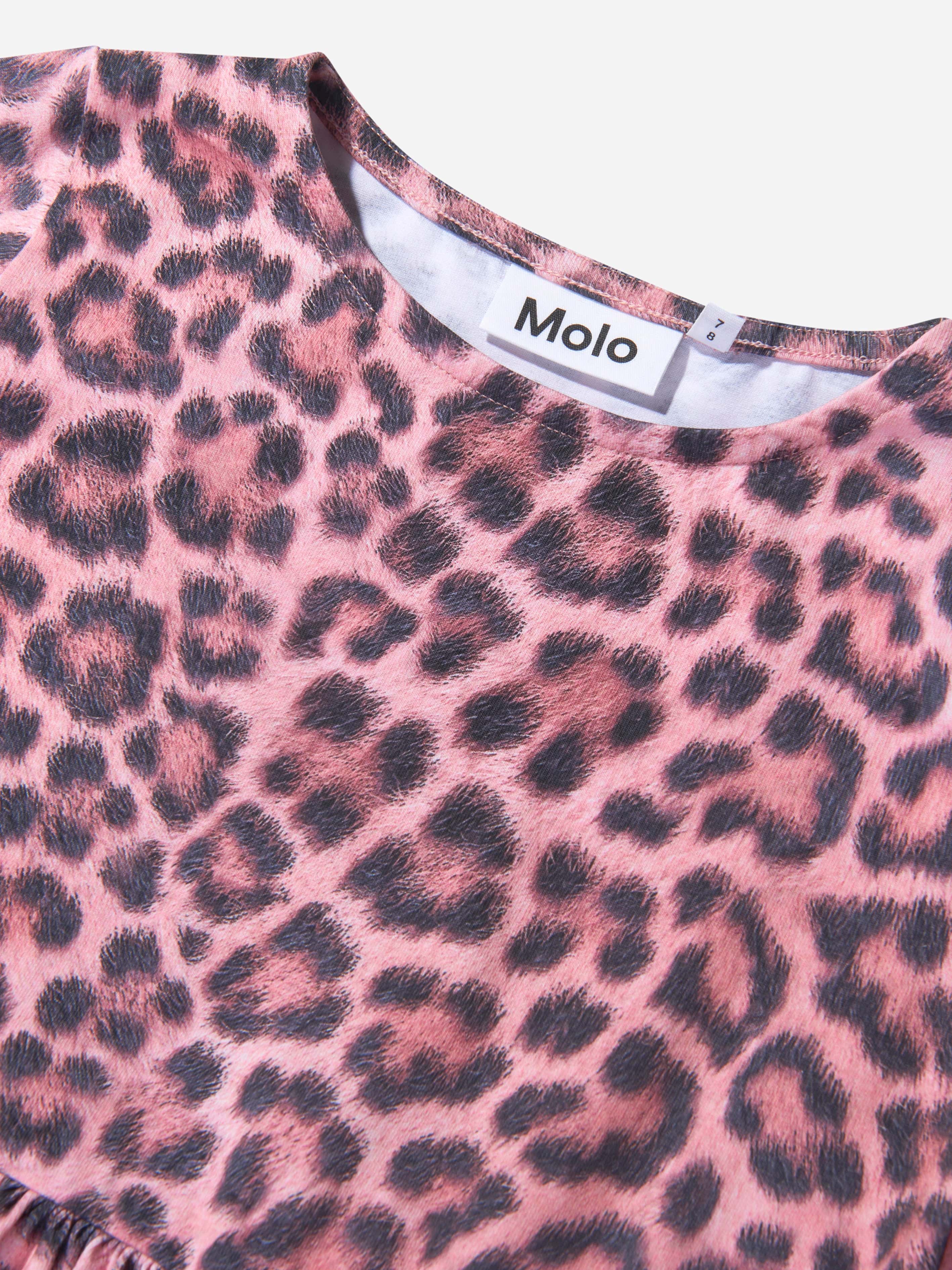 Molo Girls Organic Cotton Rose Jaguar Dress