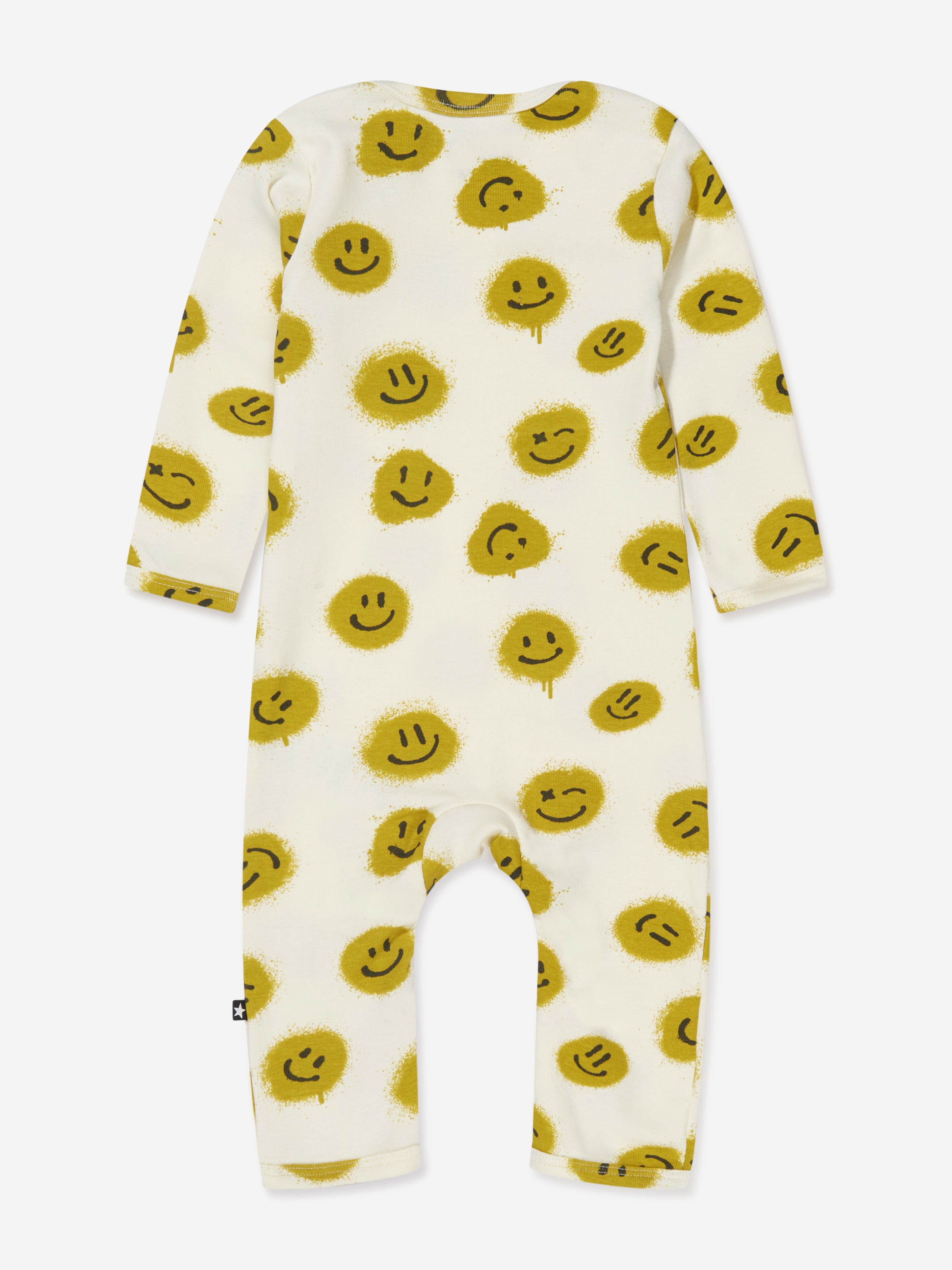 Molo Baby Unisex Organic Cotton All Smiles Bodysuit