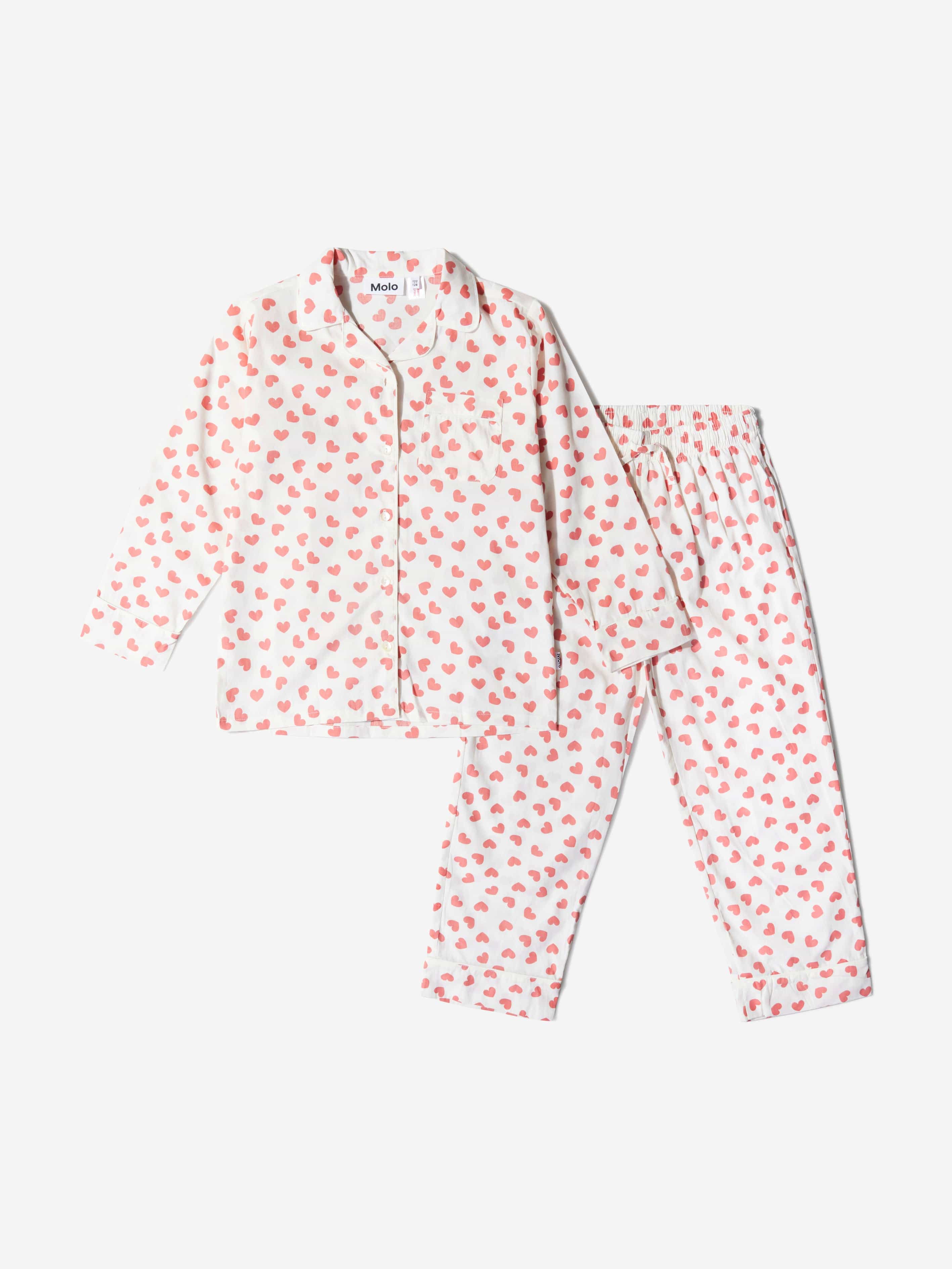 Molo Girls Organic Cotton Love Pyjamas