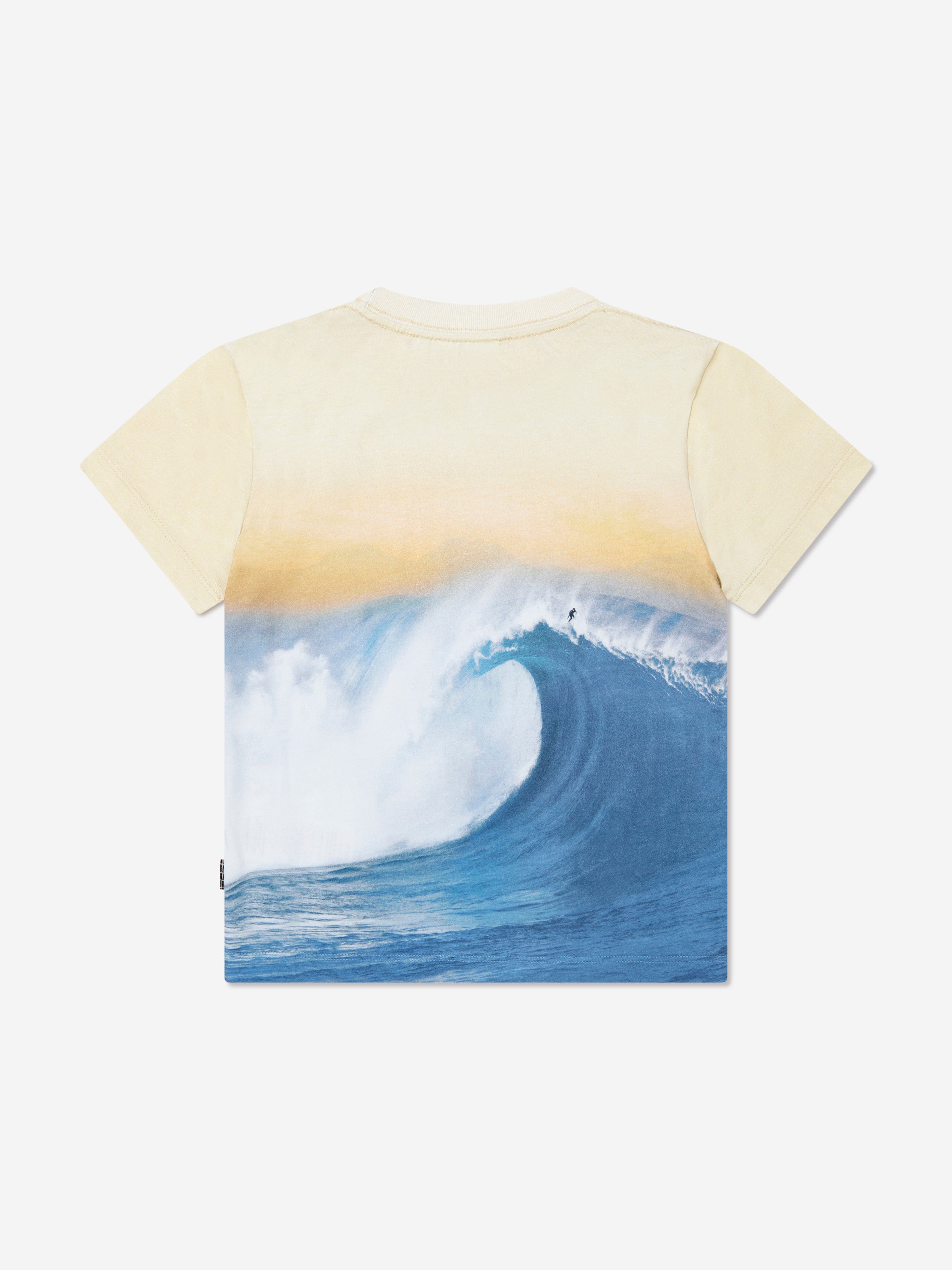 Molo Boys Organic Cotton Rame Wave T-Shirt In Multicolour