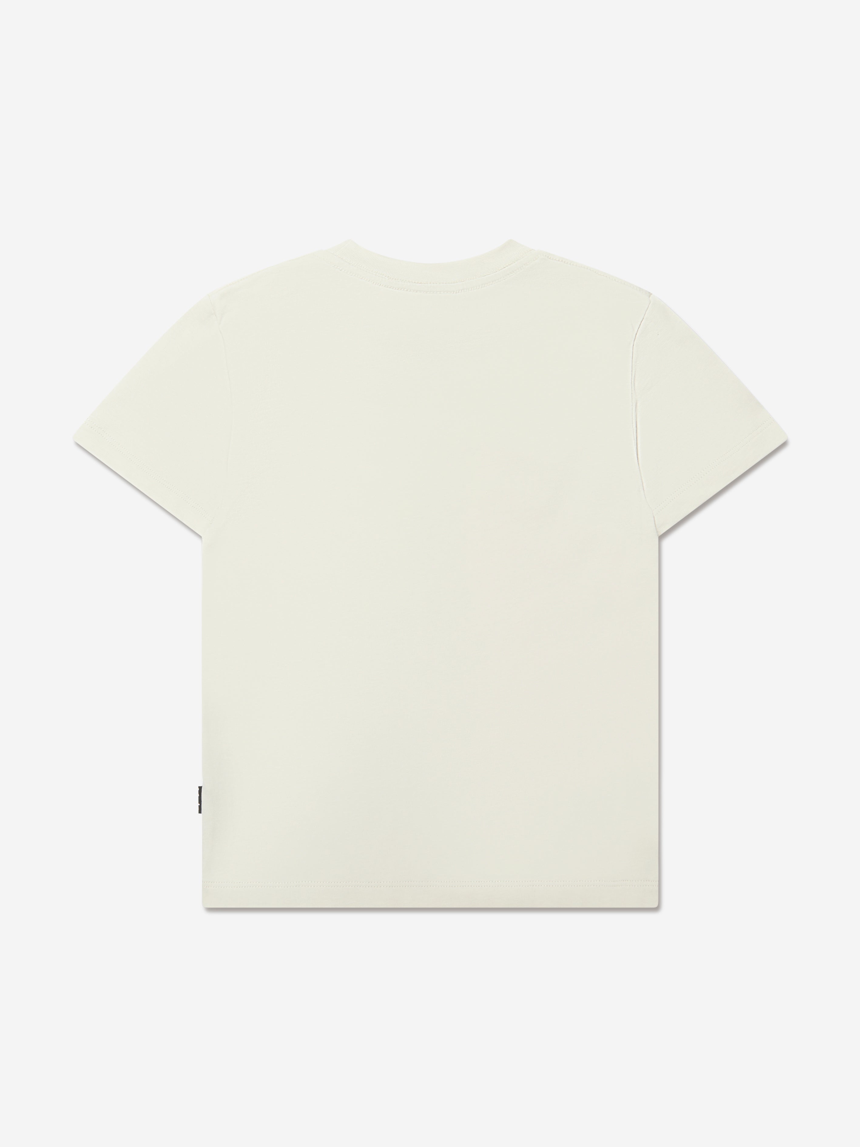 Molo Boys Organic Cotton Rame Surfboard T-Shirt In Ivory